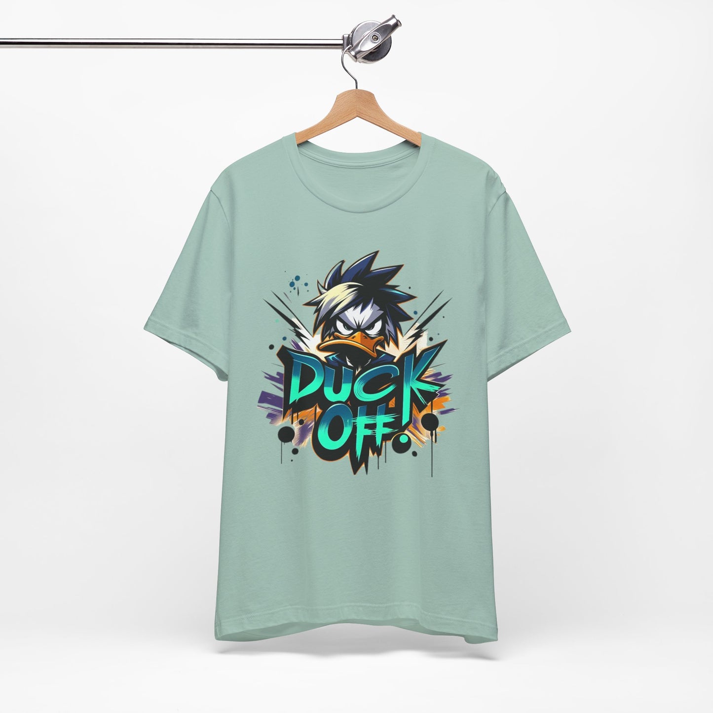 Duck Graphic Tee, Duck Shirt, Funny Bird Tee Shirt, Funny Animal T-Shirt, Cartoon Top, Animal Tees, Art Design T-Shirt