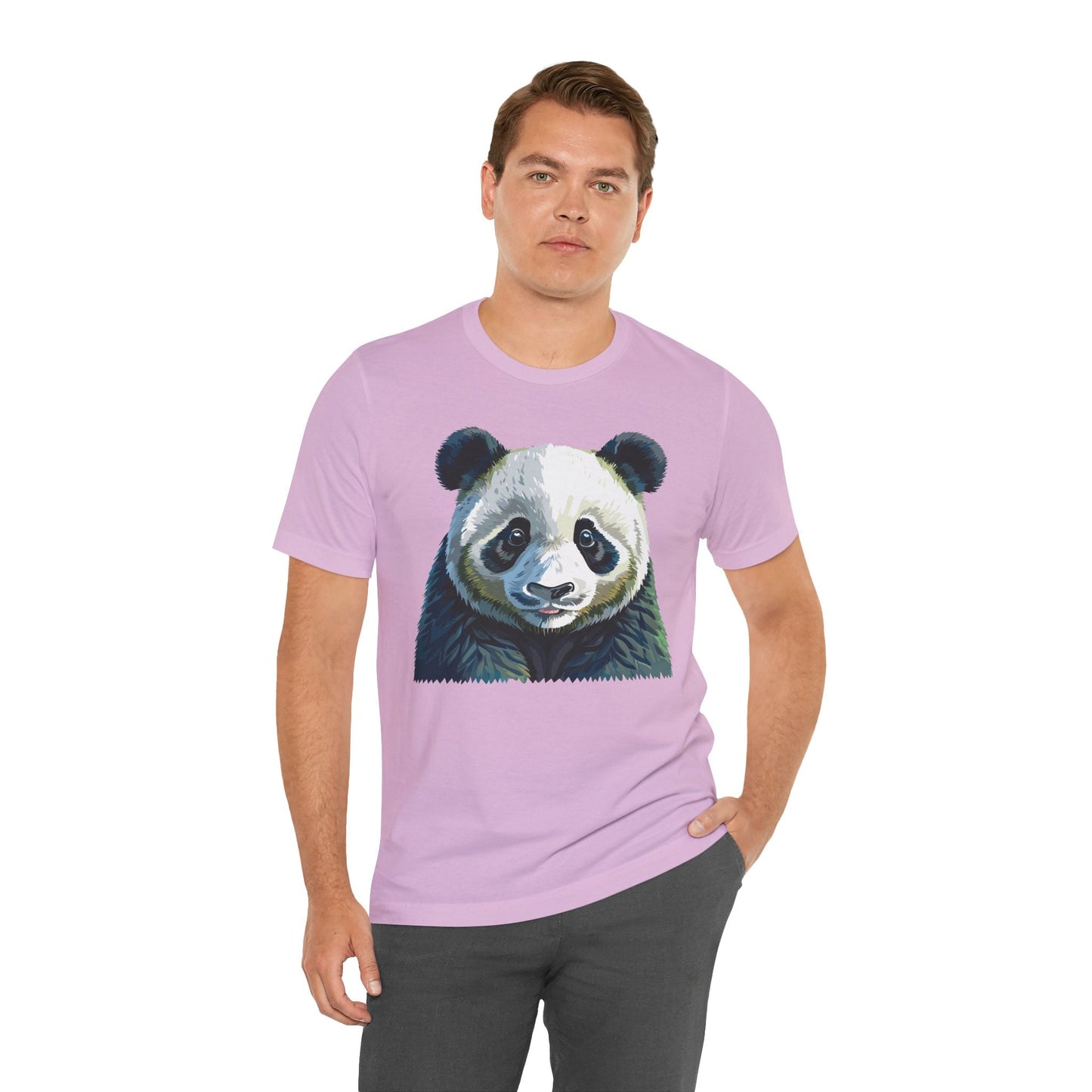 Unisex Animal Graphic Tee Shirt With Wild Animals Art Design Gildan Softstyle 64000