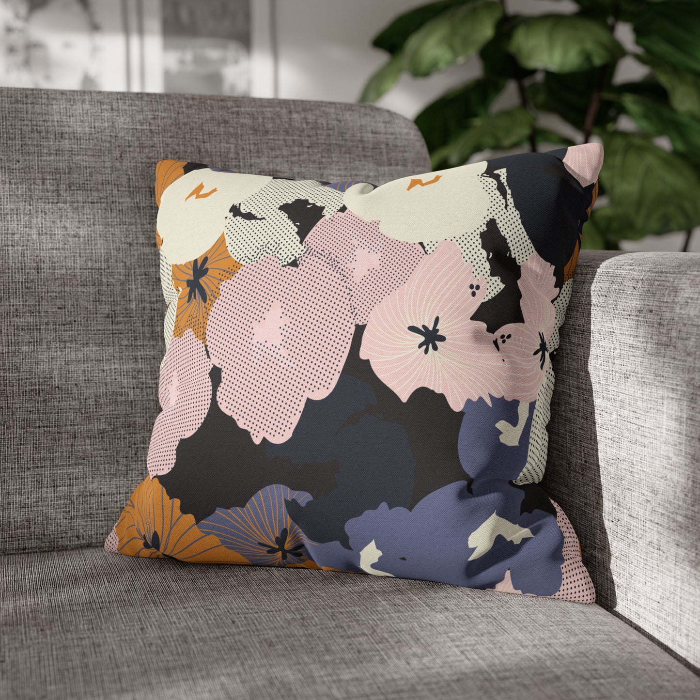 Floral Poly Pillowcase