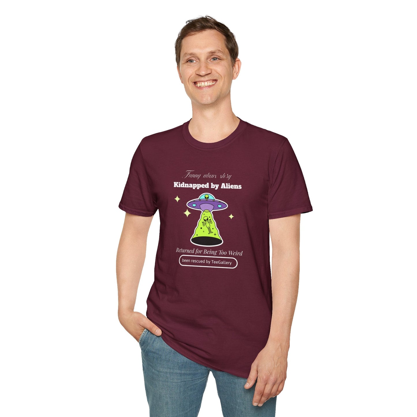 Alien Abduction Graphic Tee  Kidnapped by Aliens Funny UFO Shirt