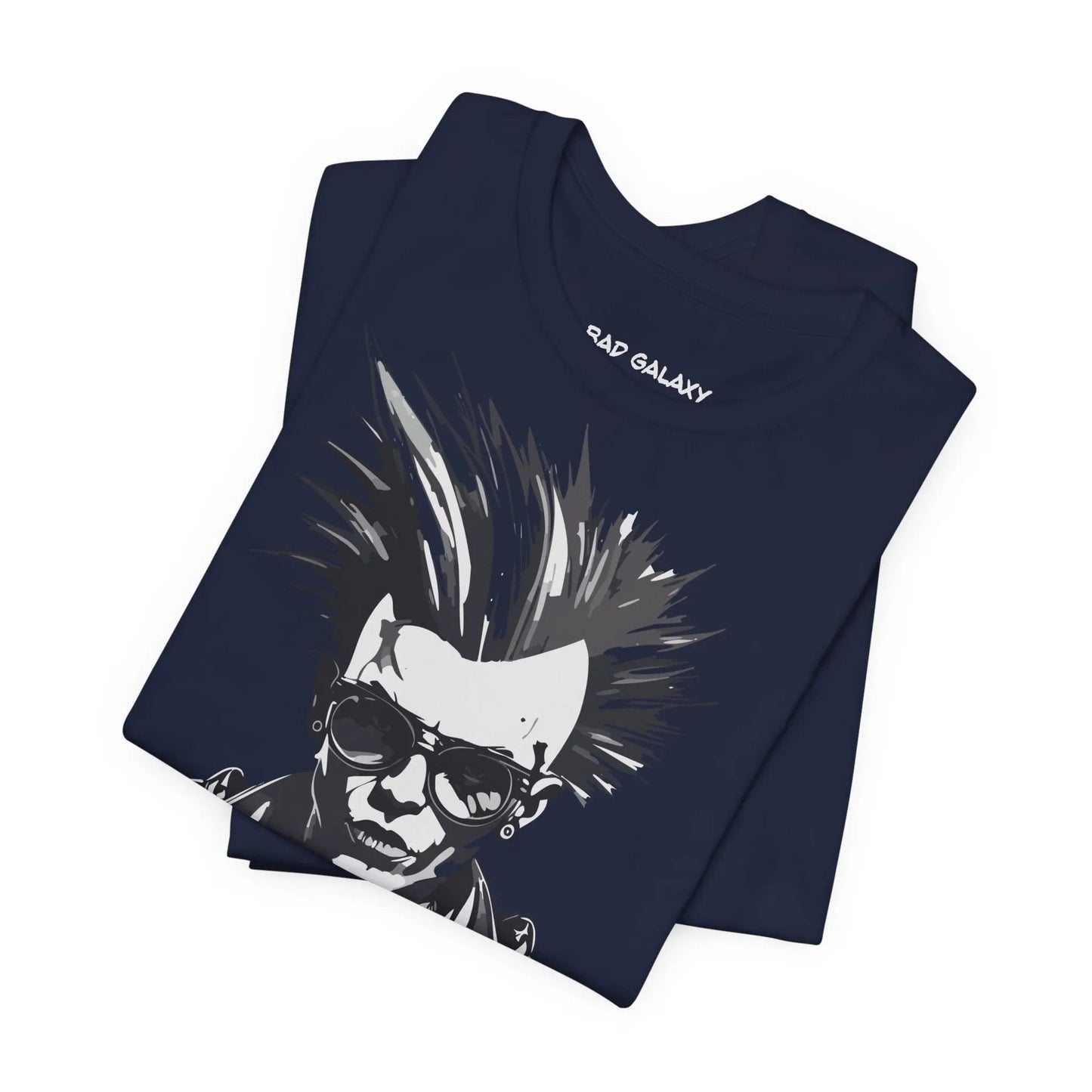 Bad Galaxy Punk Rock Tee Shirt Lightweight Fabric Made To Order 100 Percent Cotton Eco Friendly Inks