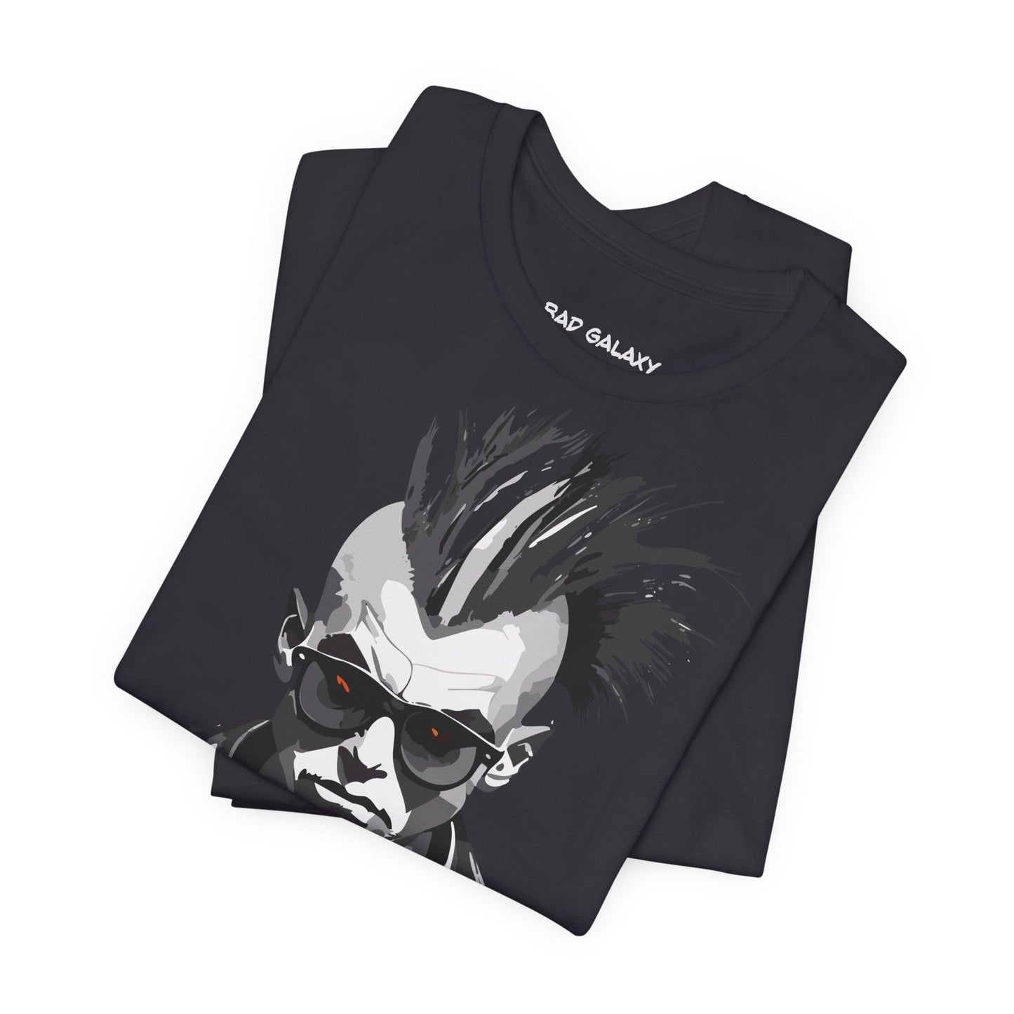 Punk Rock Tee Shirt From Bad Galaxy Made To Order 100 Percent Cotton Eco Friendly Inks