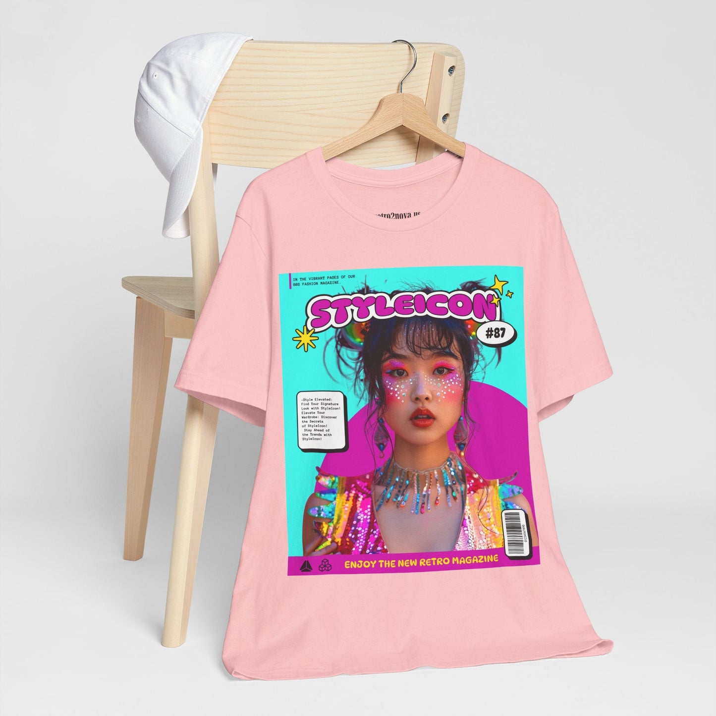 Magazine Cover Shirt Unisex Jersey Short Sleeve Tee Lightweight Breathable Fabric