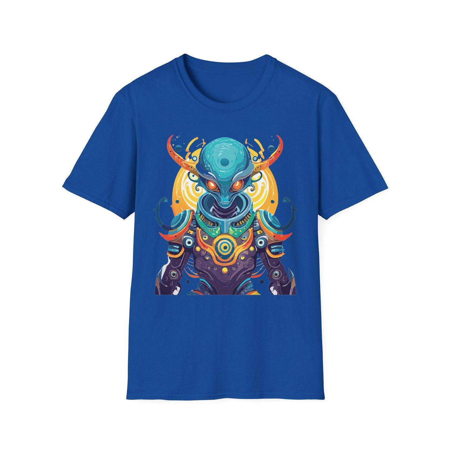 Alien T Shirt Cosmos Shirt Unisex Short Sleeve Tee With Alien Art Design Ring Spun Cotton