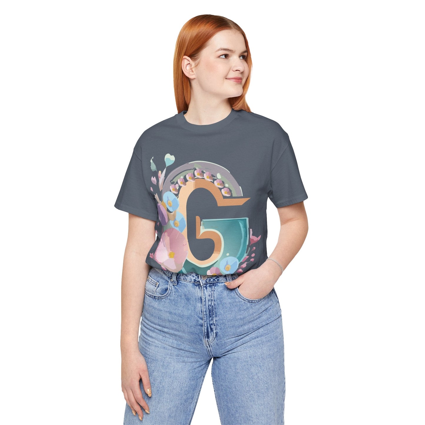 Adelpha Letter G Shirt Unisex Jersey Short Sleeve Graphic Tee With Vintage Inspired Artwork
