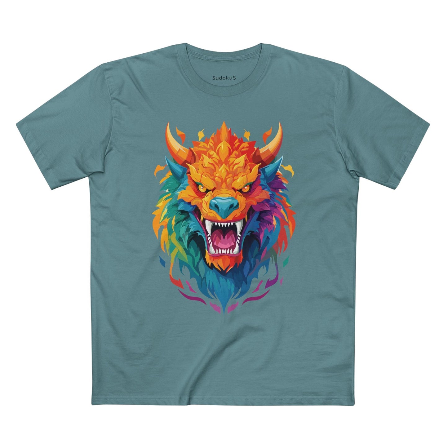 Cartoon Monsters Graphic Unisex 100 Cotton Staple Tee 14