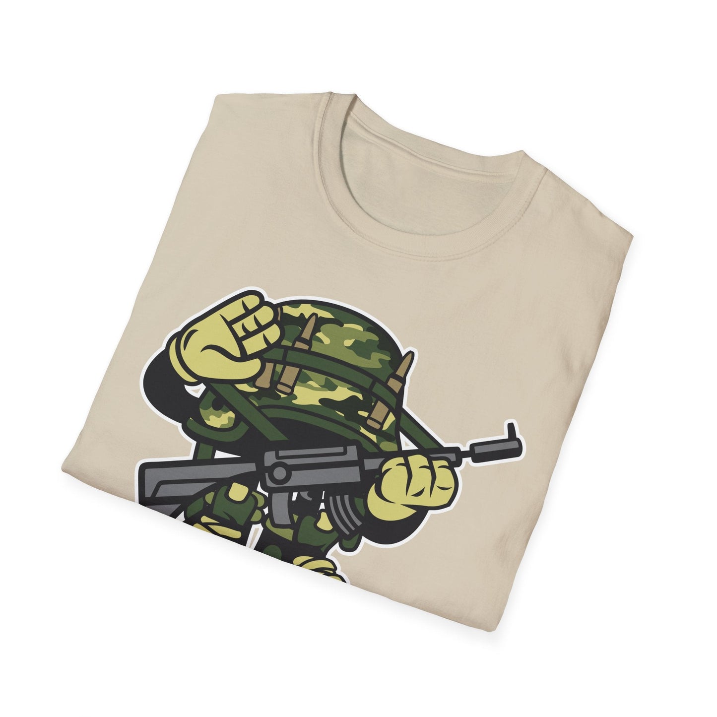 Cartoon T Shirt Animation Tee Funny Art Design Unisex Softstyle 64000 Lightweight Cotton Tee