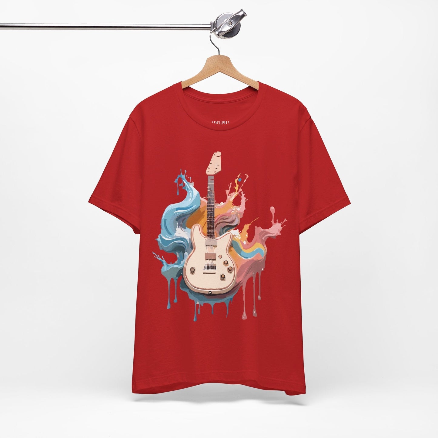 Adelpha Music Graphic T Shirt Unisex Short Sleeve Vintage Inspired Art Tee For Everyday Casual Wear