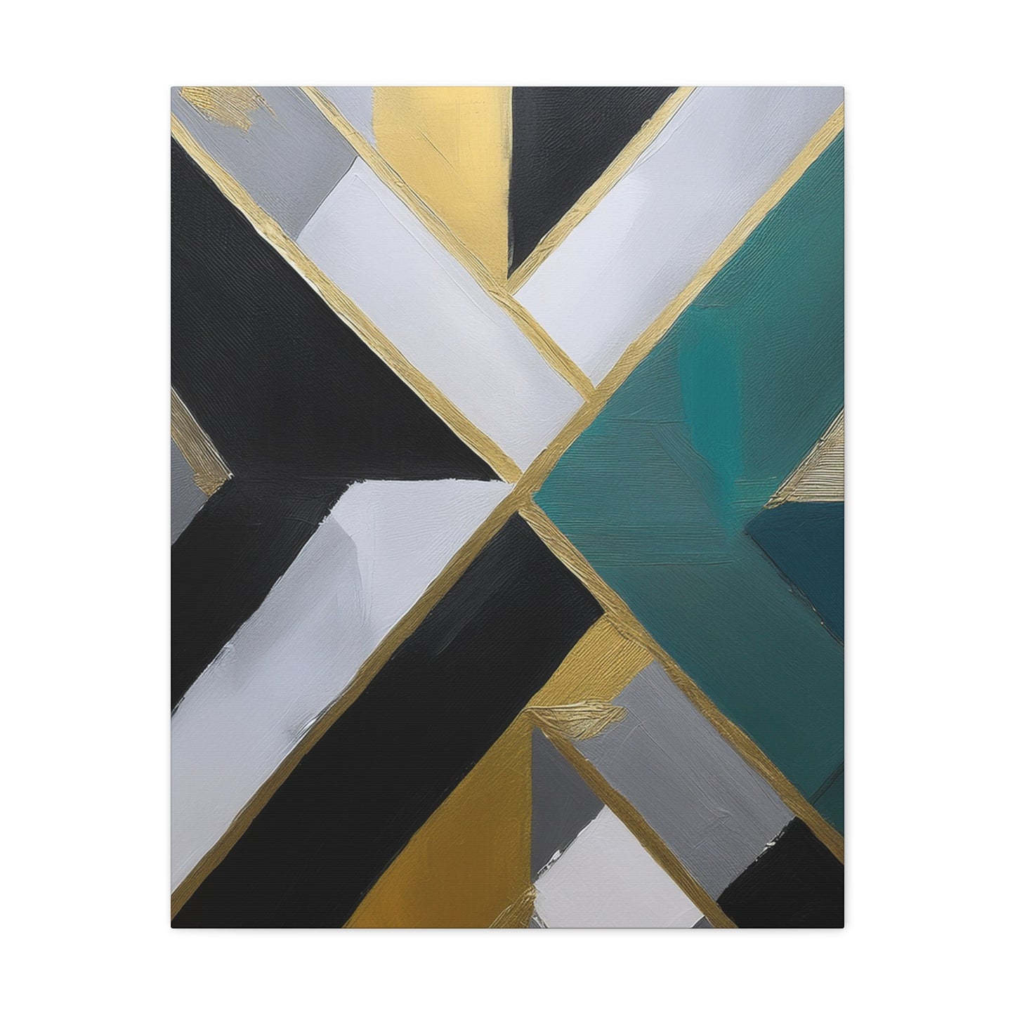Abstract Geometric Painting Print Canvas 20x24,20x30,24x30 24x32,24x36,30x40 32x48,36x48,40x60 Pine-Wood Inner Frame ABS-76