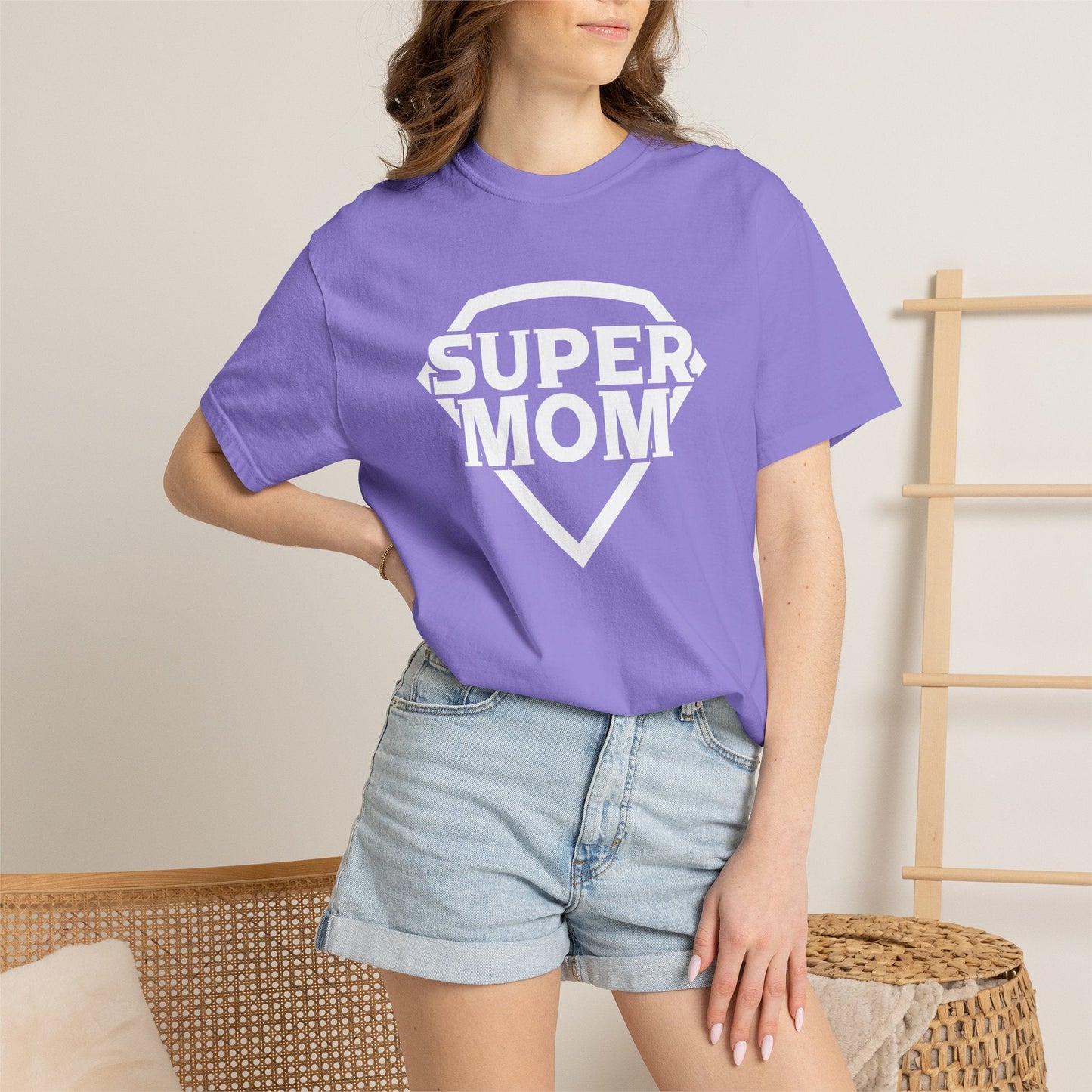 Mom T-shirt Mother's Day Mama Tee Unisex Comfort Colors Garment-Dyed Cotton h3
