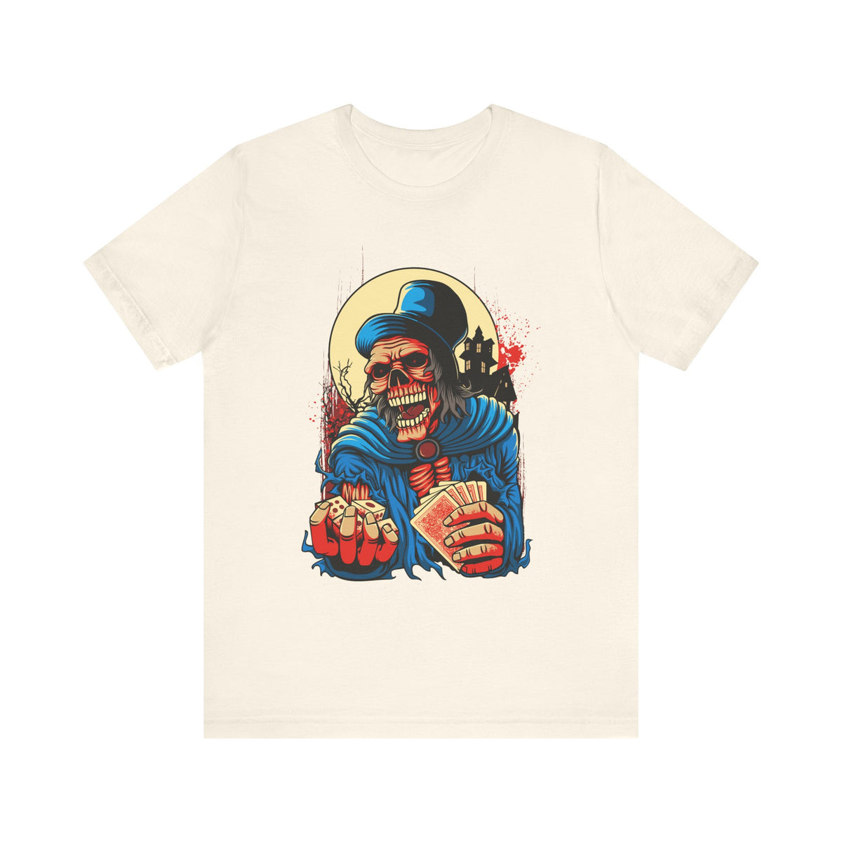 Skull Graphic Design Tee, Skull Shirt, Vintage Tees, Art Design T-Shirt, Graphic Tee, Art Shirts - 1