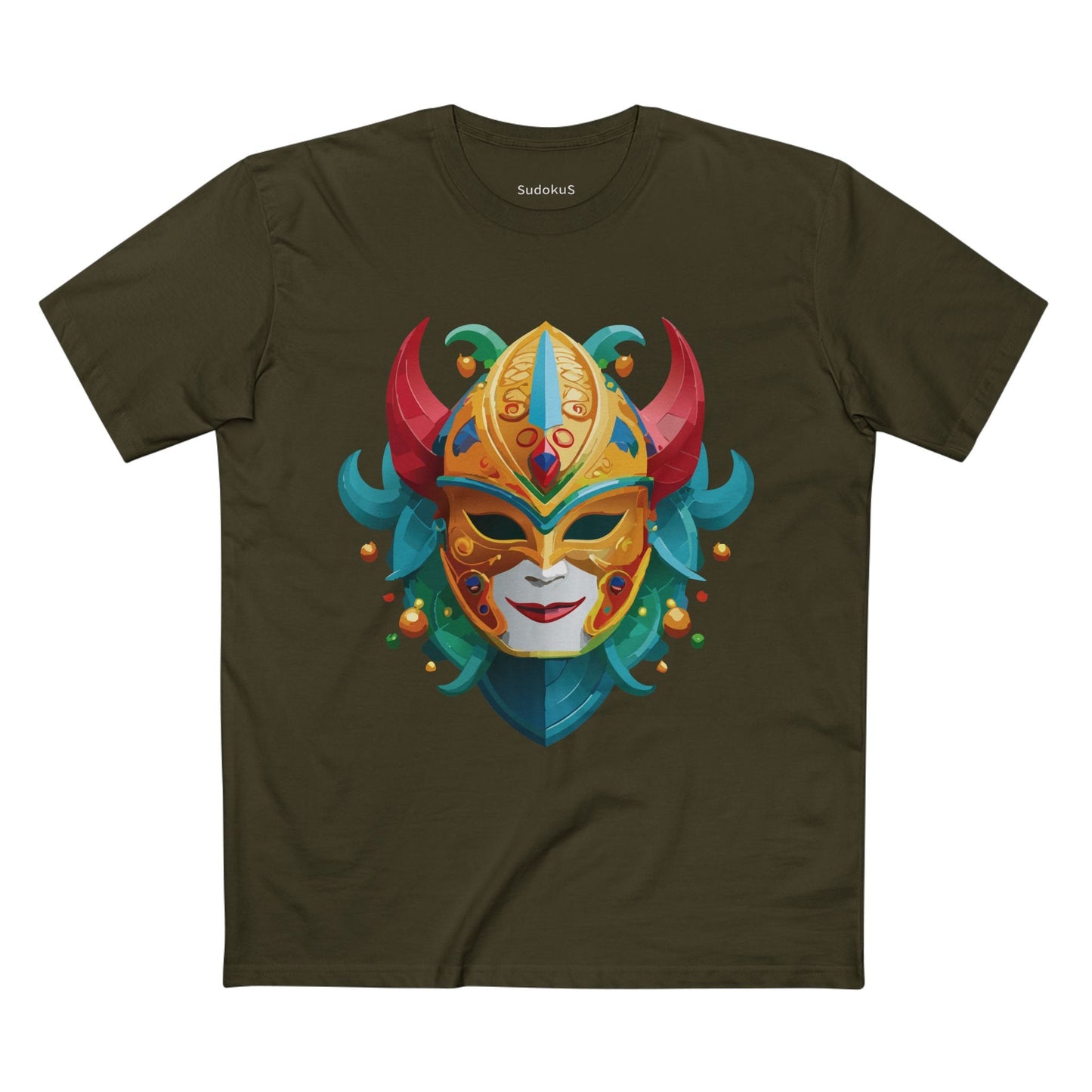 Mask Graphic Unisex 100 Cotton Staple Tee 19