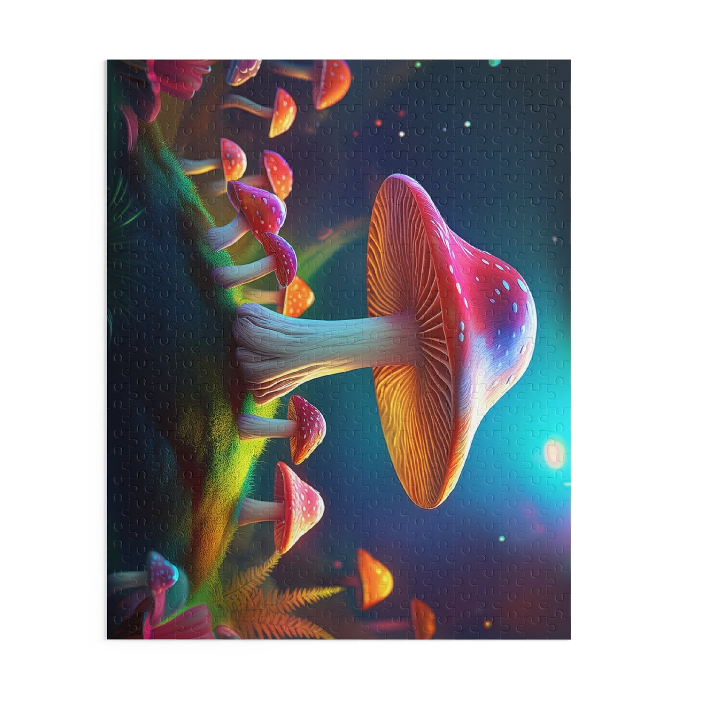 Mushrooms Puzzle 500-Chipboard Pieces in Box | Kids Puzzles Size: 16" x 20",  Ages 9+ and Family pn26