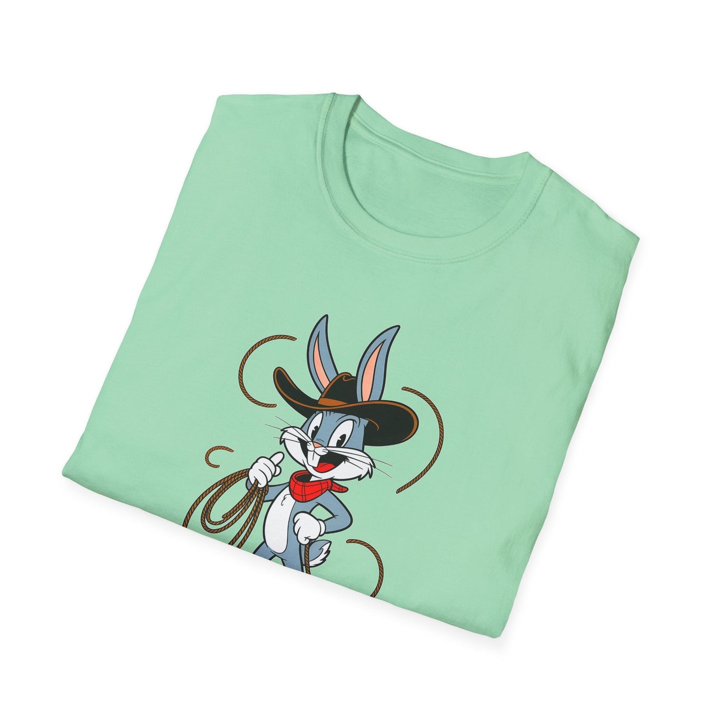 Cartoon Bunny Graphic Unisex Cotton Animal Animation Artwork Design Tee 37