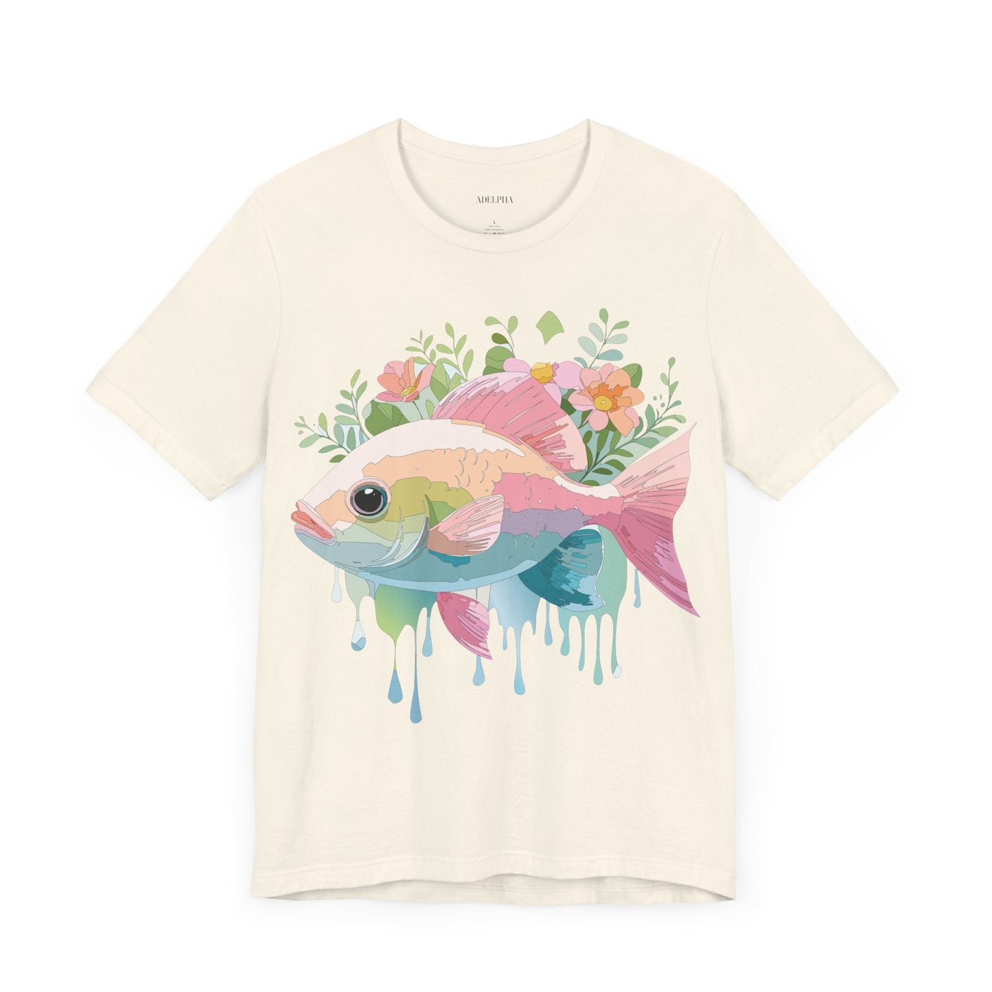 Fish Graphic Unisex 100 Cotton Vintage Artwork Tee 1