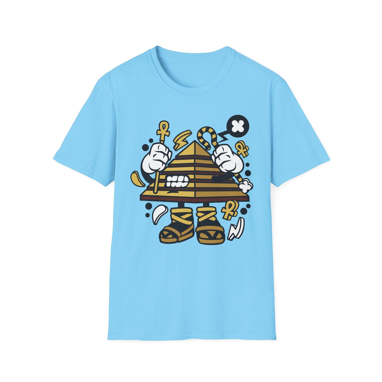 Cartoon T Shirt Animation T Shirt Funny Tee Shirt Short Sleeve Unisex Gildan Softstyle 64000 Cotton