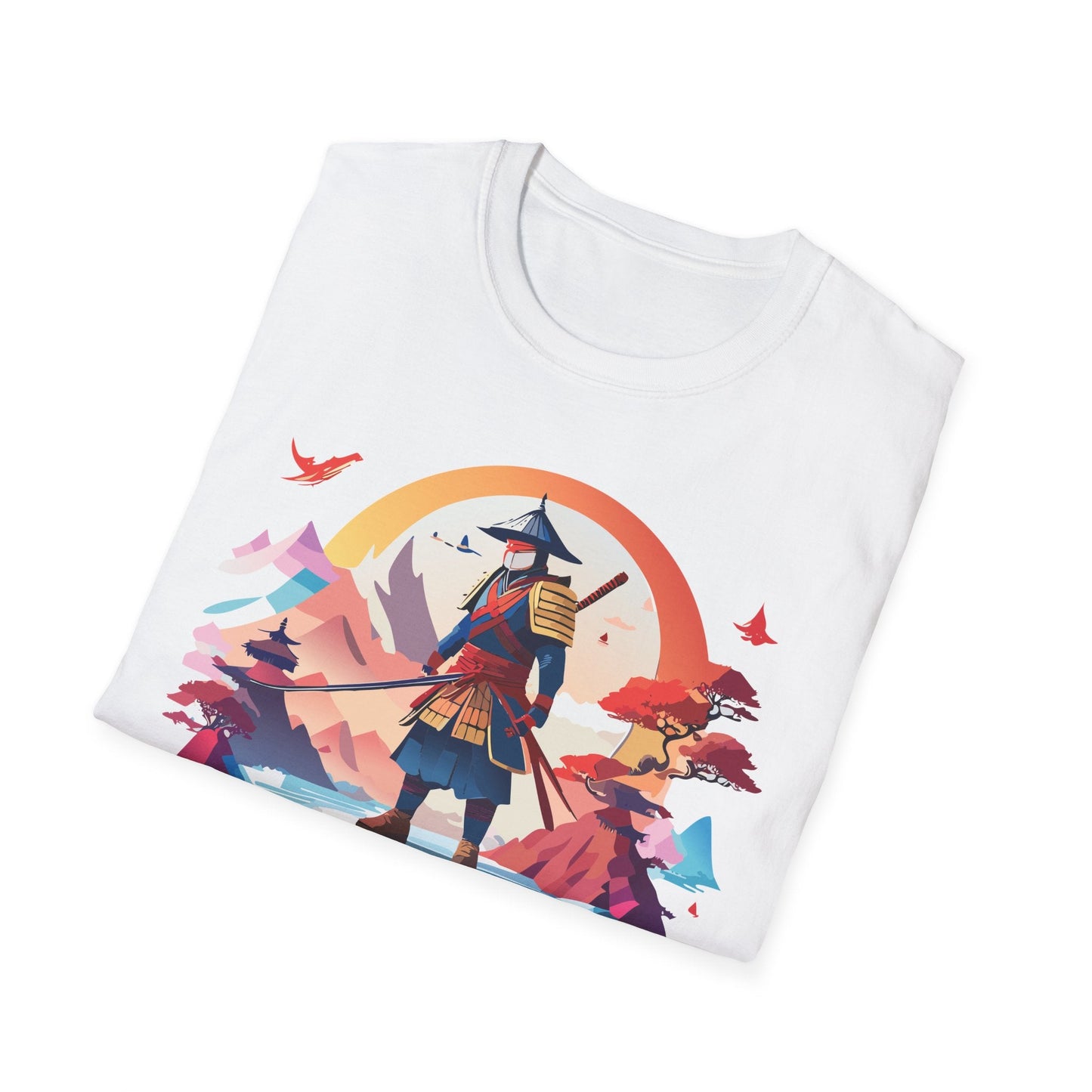Samurai Shirt Unisex Softstyle Tee 100 Percent Ring Spun Cotton Short Sleeve T Shirt Comfort Fit
