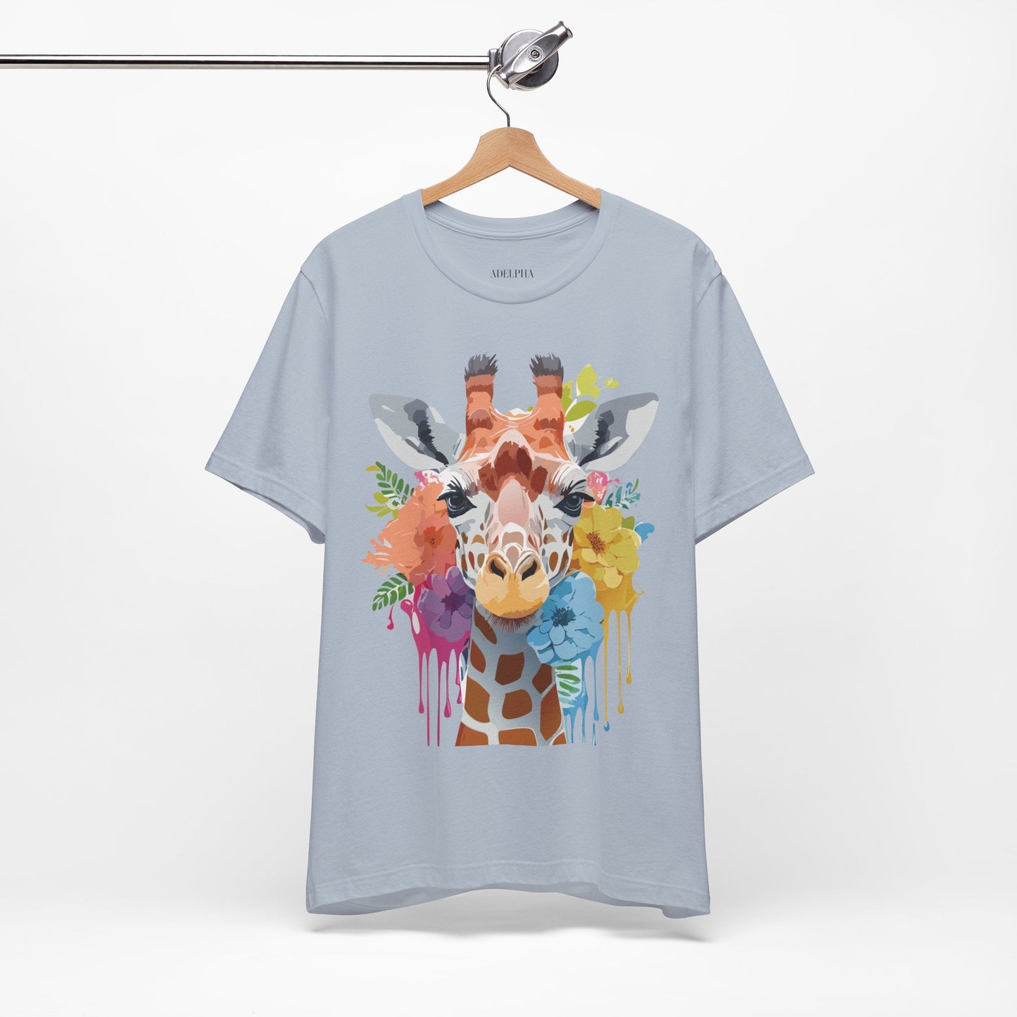 Giraffe Graphic Tee Unisex Jersey Short Sleeve Adelpha Vintage Inspired Artwork Design