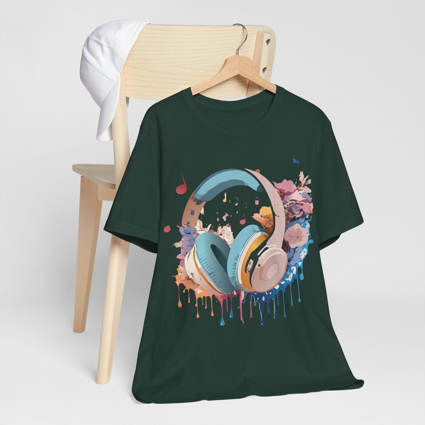 Music Graphic T Shirt Unisex Short Sleeve Tee Adelpha Vintage Inspired Art For Casual Everyday Wear