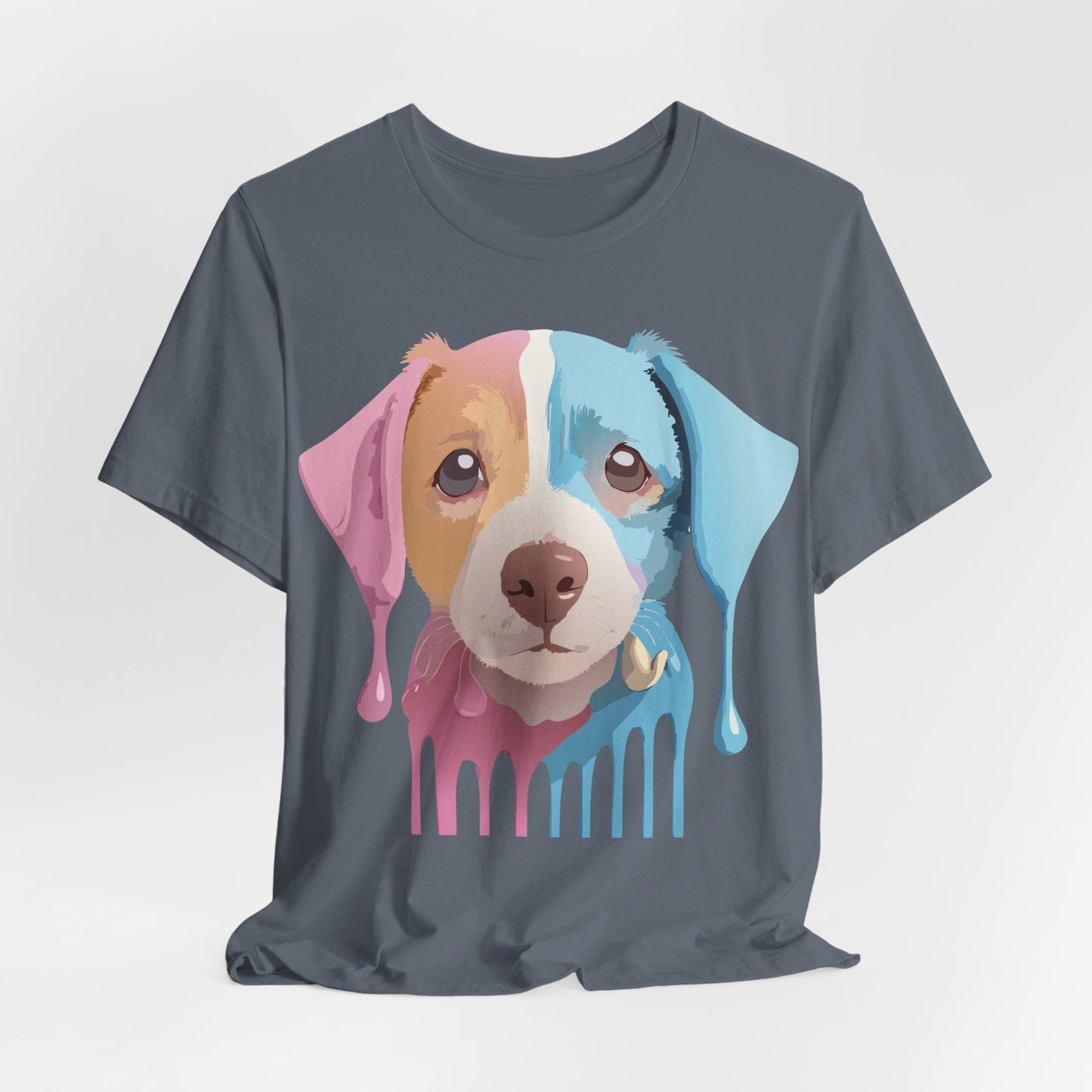 Vintage Inspired Dog Graphic Tee Unisex Jersey Short Sleeve Premium Adelpha Art Design