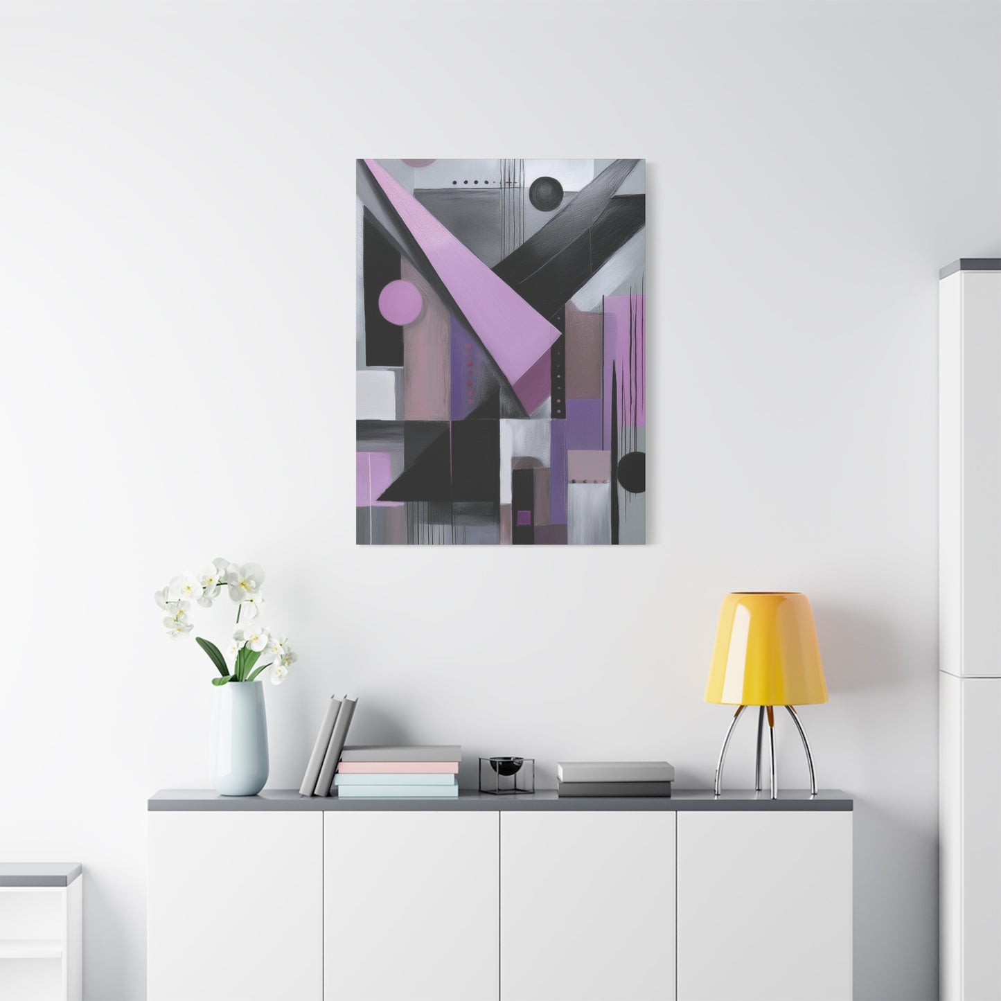 Abstract Geometric Painting Print Canvas 20x24,20x30,24x30 24x32,24x36,30x40 32x48,36x48,40x60 Pine-Wood Inner Frame ABS-43