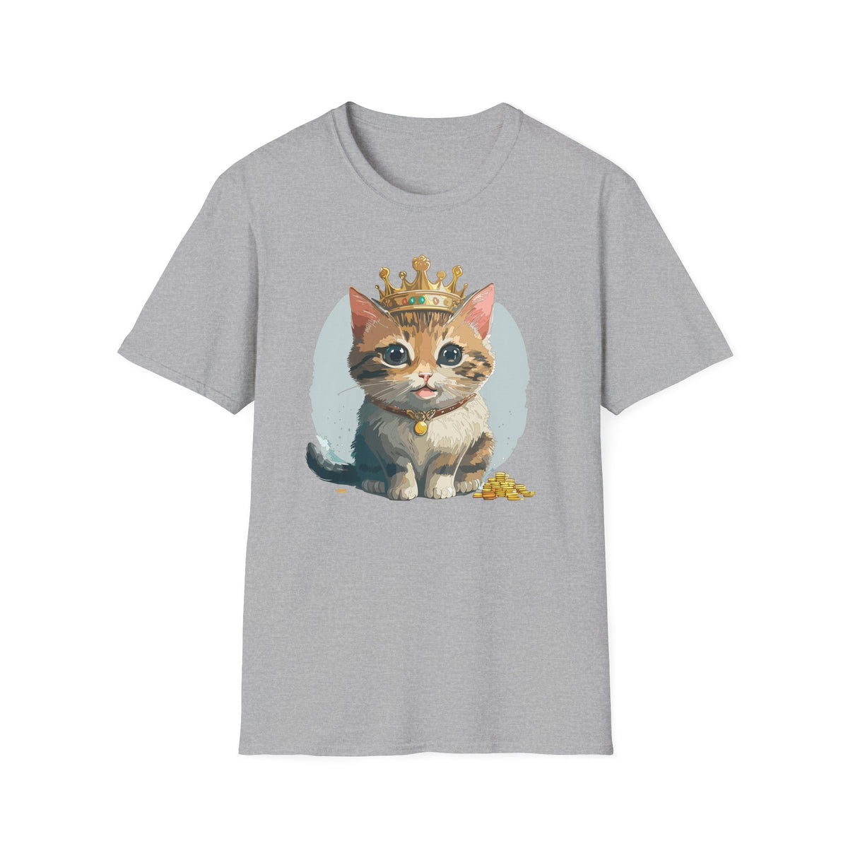 Queen Cat crown kitten shirt | Cat Illustration T-Shirt