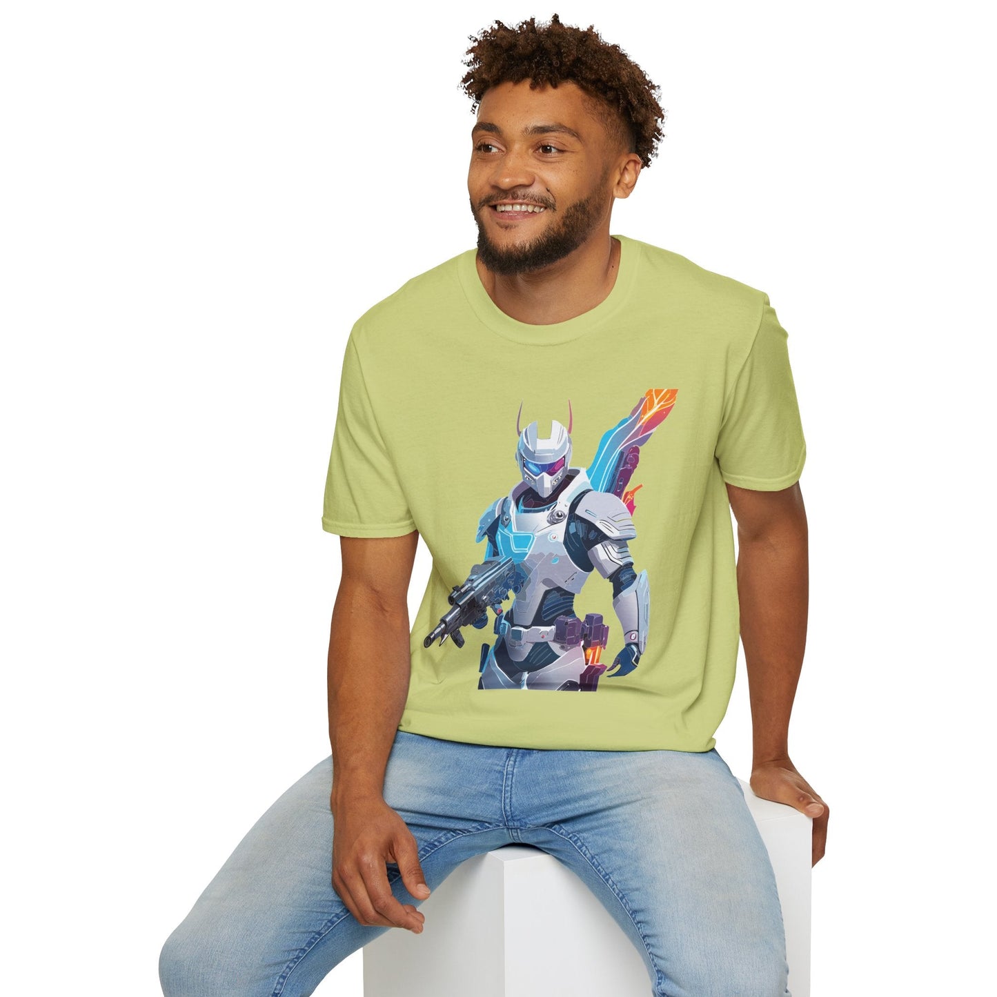 Robocop T Shirt Unisex Softstyle 64000 Graphic Tee 100 Percent Ring Spun Cotton Comfort