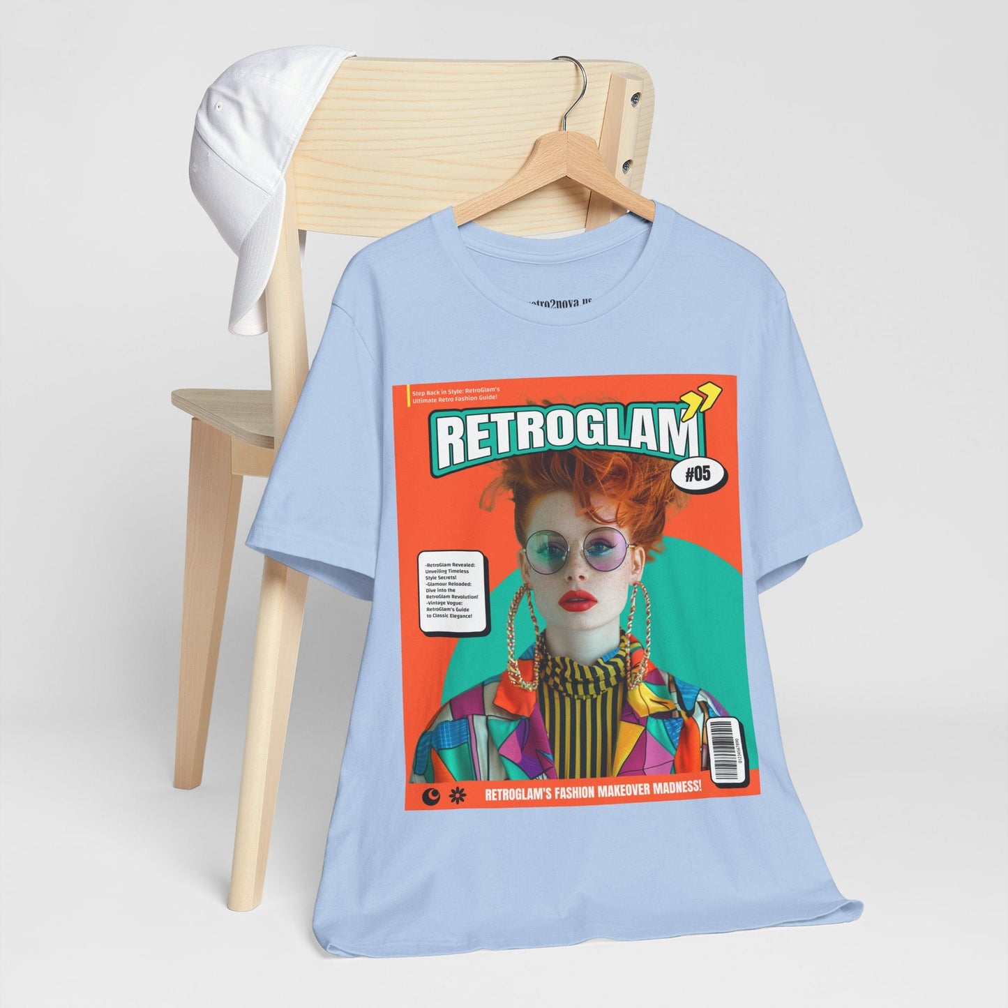 Magazine Cover Shirt Unisex Short Sleeve Tee Lightweight Breathable Fabric