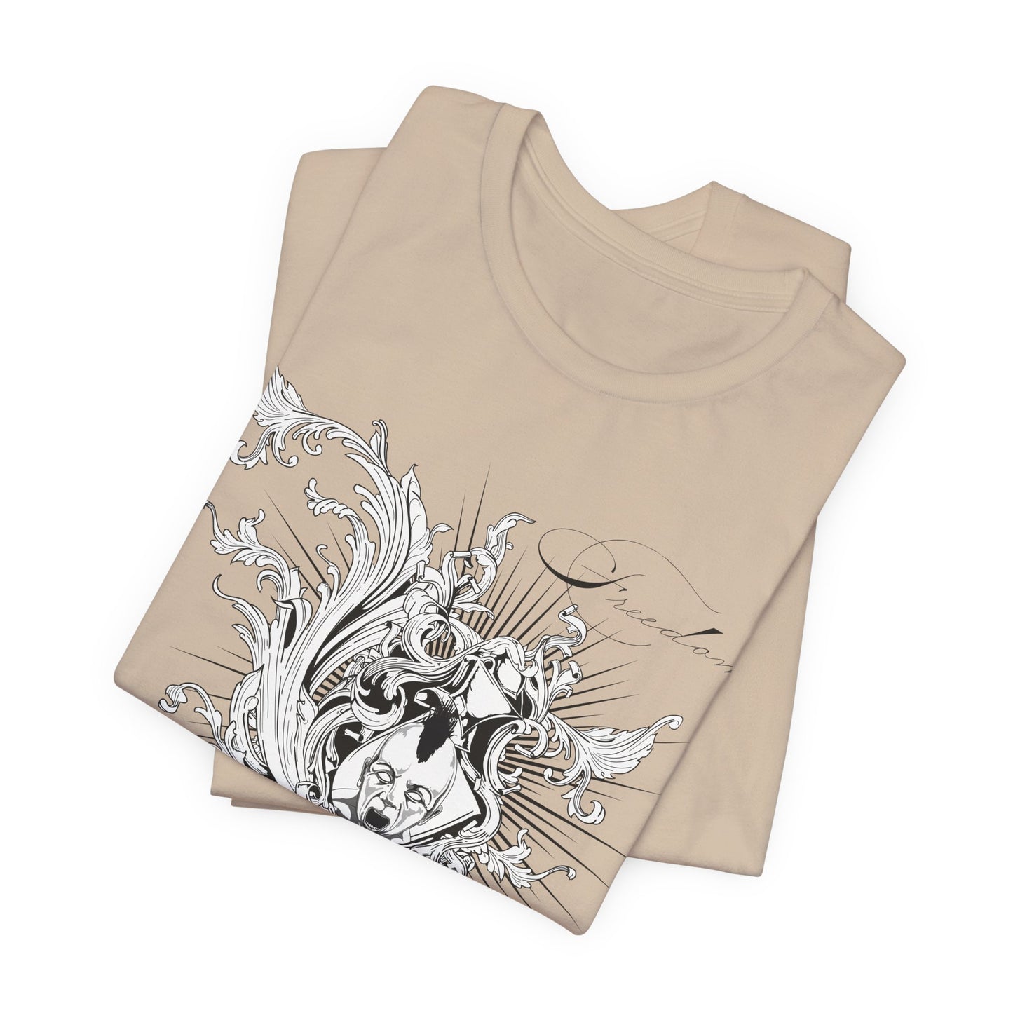 Freedom Art Design Tee, Artistic Tee, Graphic T-Shirt, Music Tees, Artistic Music T-Shirt, Vintage Top