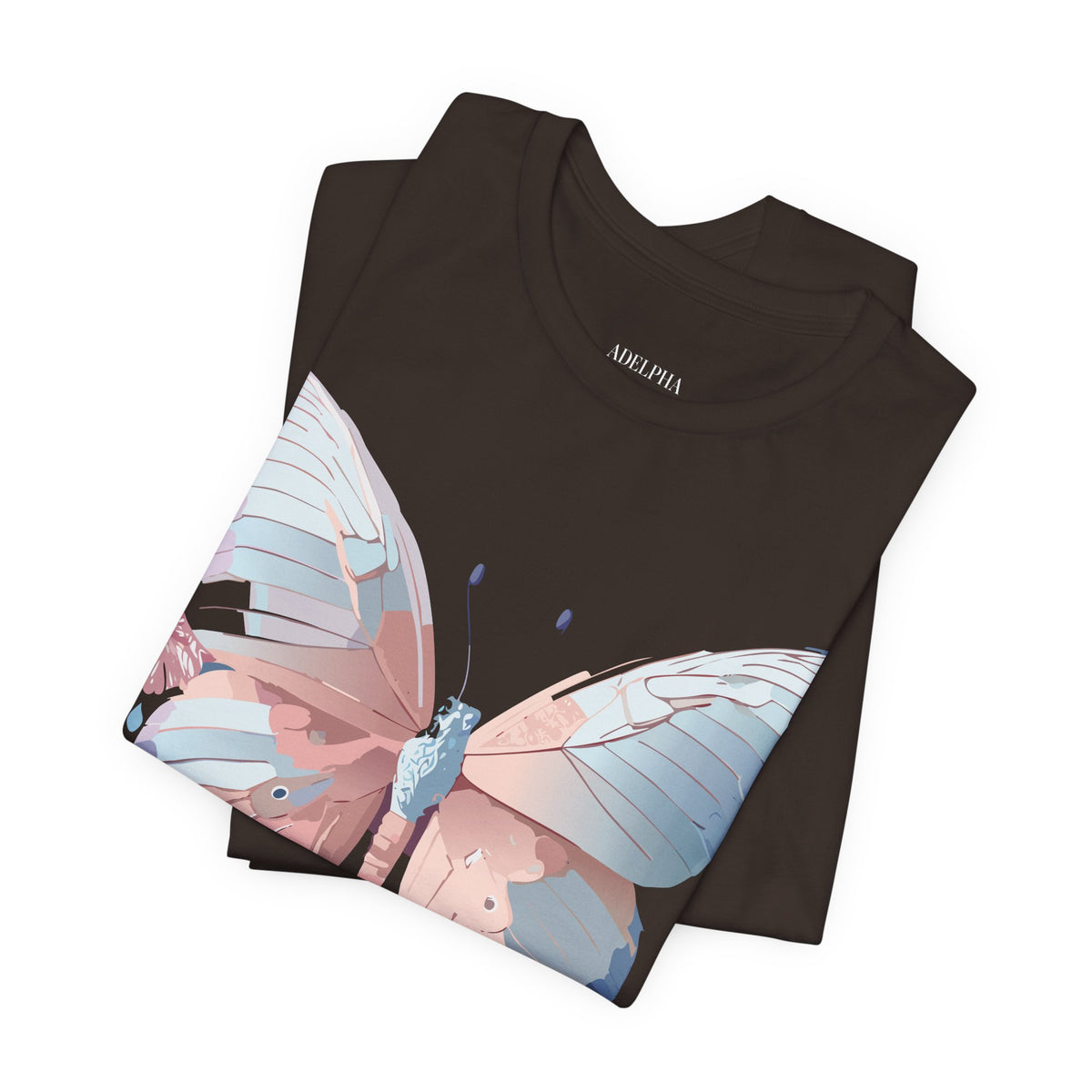 Butterfly Graphic Unisex Cotton Bella+Canvas Tee with Art Design n70