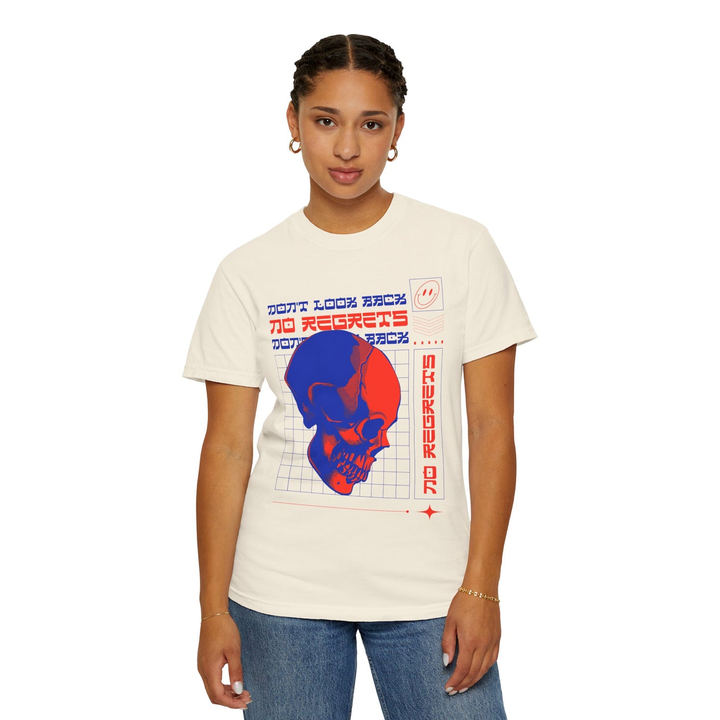 T-Shirt with Skull, Graphic T-Shirts, Art Design Tee Shirt, Skull T-Shirt - 11