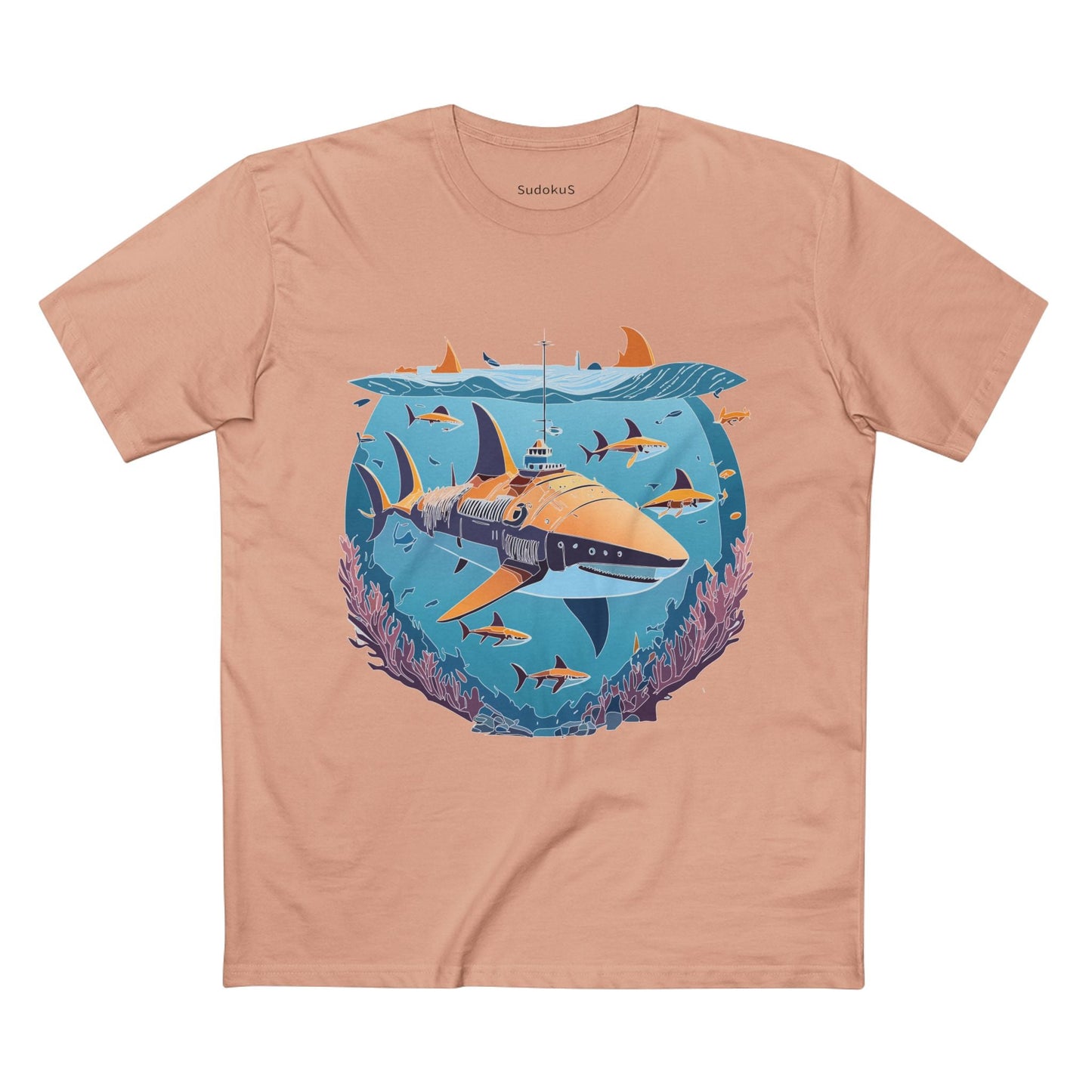 Ocean Coast Graphic Unisex 100 Cotton Staple Tee 12