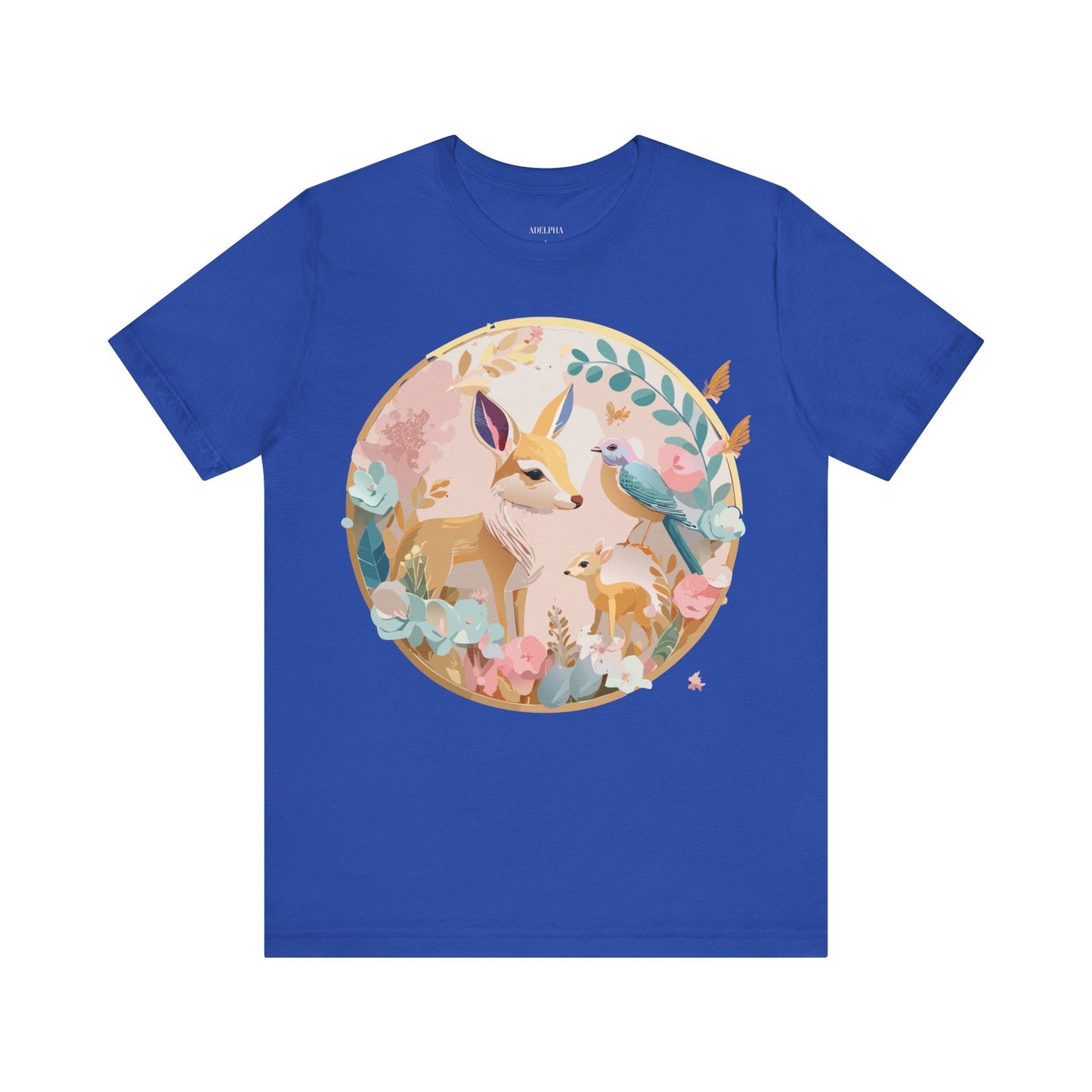 Adelpha Medallion Graphic Tee Unisex Short Sleeve Shirt Vintage Inspired Art Design