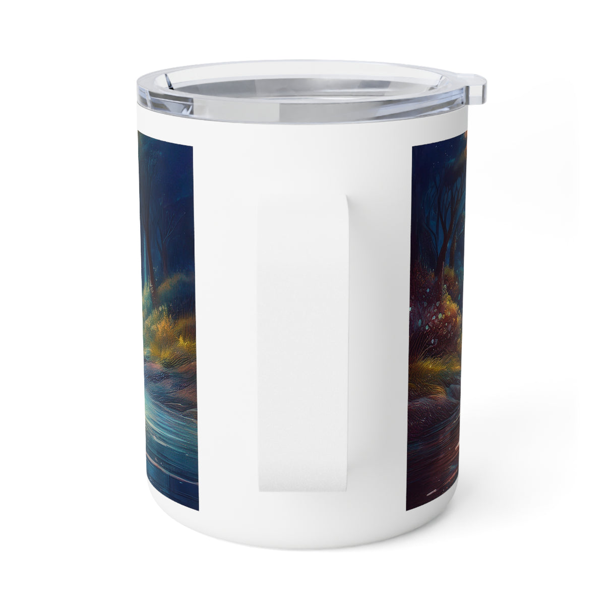 21 Art Design Insulated Coffee Mug Clear Lid 10oz Insulated Coffee Mug 10oz
