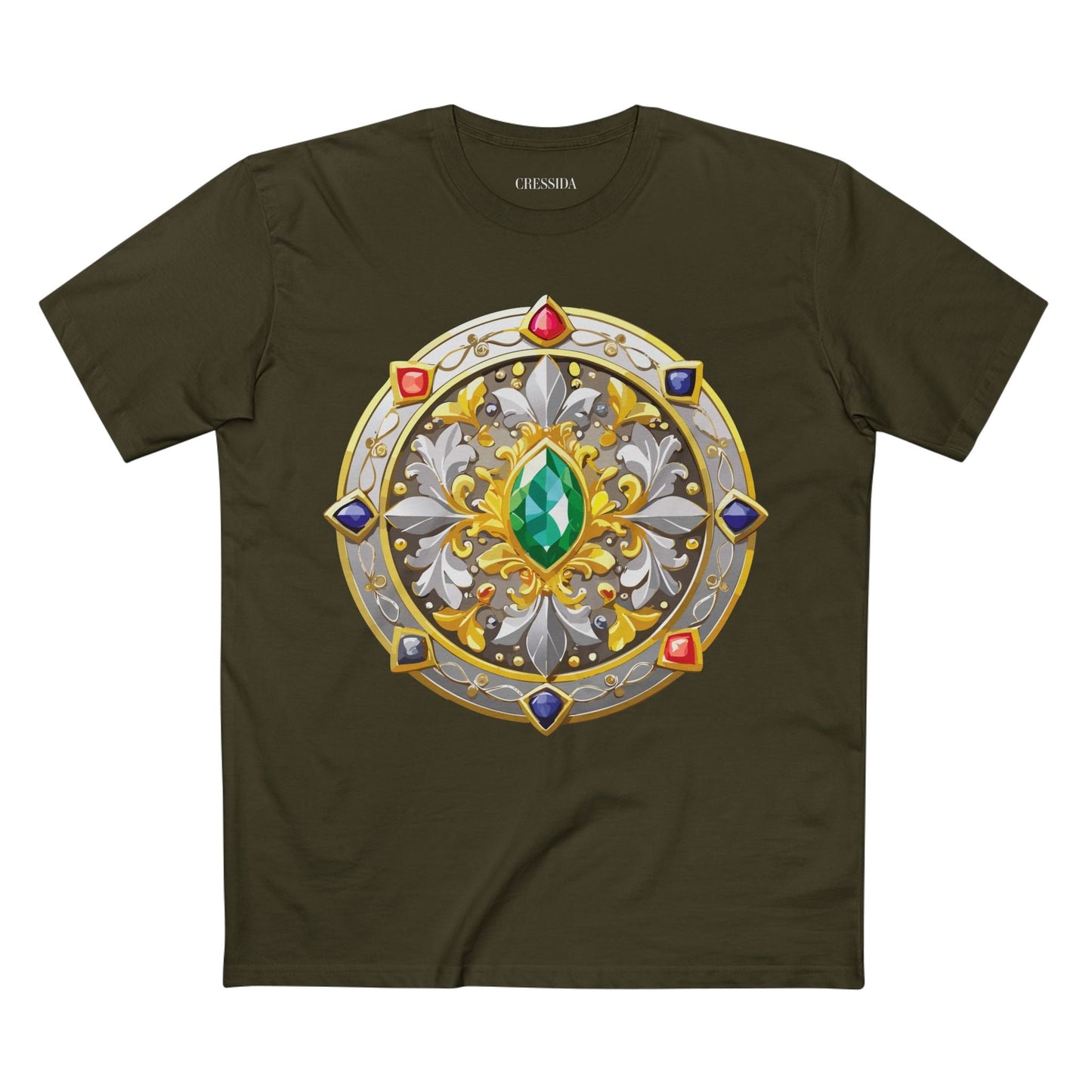 Medallion Graphic T-Shirt Unisex 100 Cotton With Gold Art Design Medal Tee 5