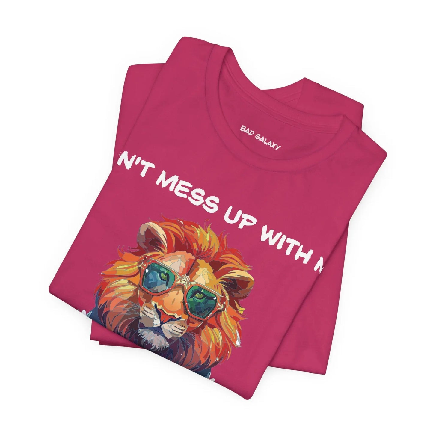 Bad Galaxy Animal T Shirt Made To Order 100 Percent Cotton Tee With Eco Friendly Inks Designed In US