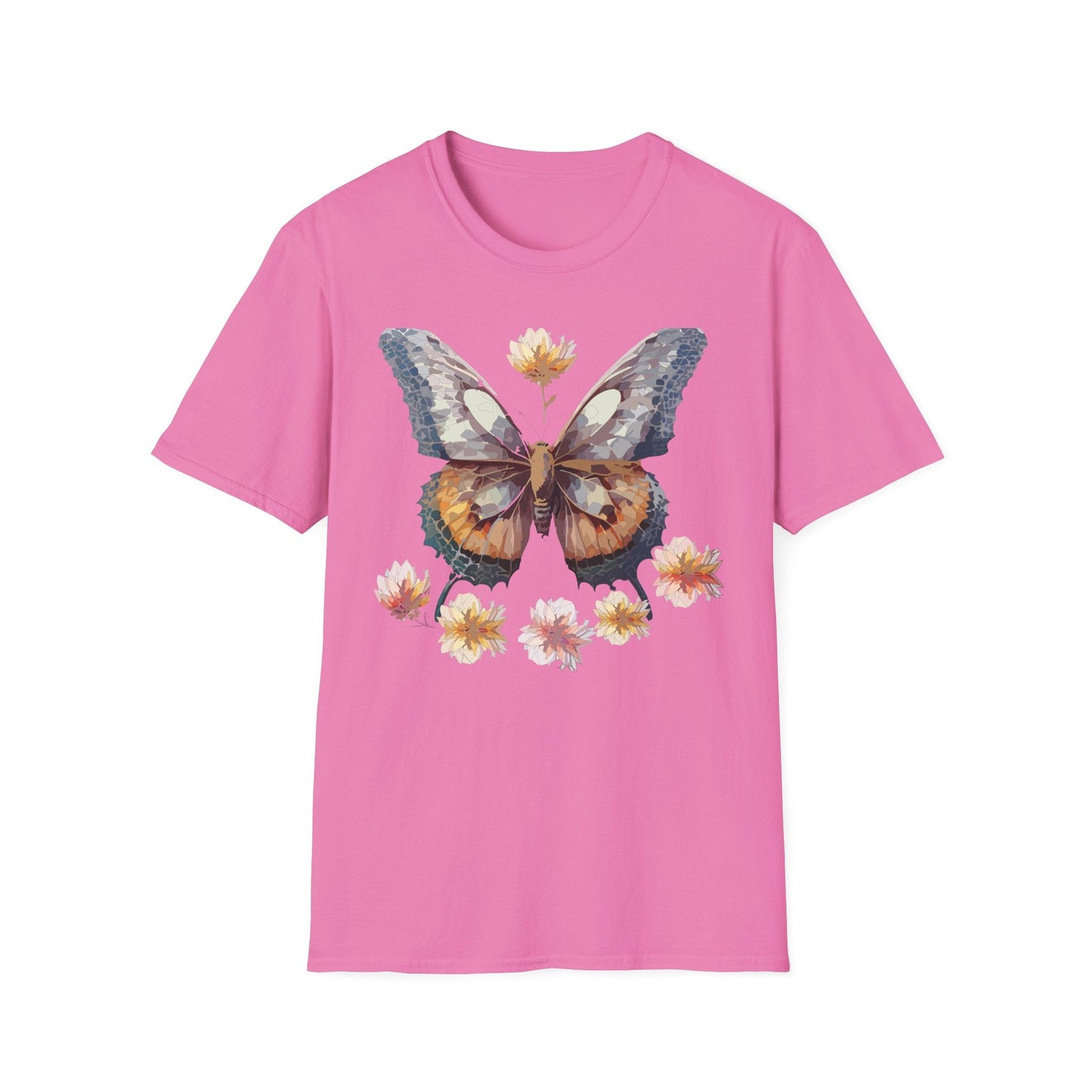 Butterfly Shirt Unisex Monarch Butterfly Tee Gildan Softstyle 64000 Ring Spun Cotton