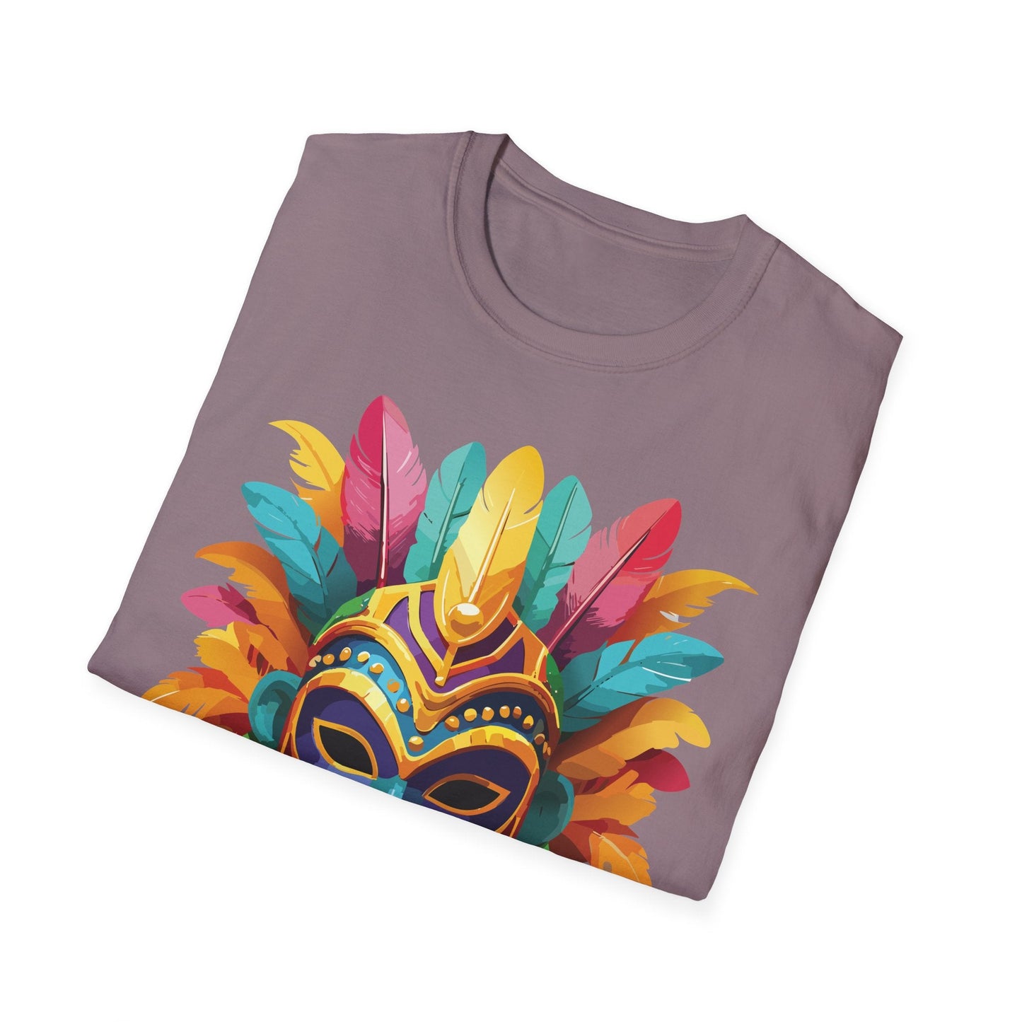 Mask Tee Shirt Unisex Masquerade Design Gildan Softstyle 64000 100 Percent Ring Spun Cotton Tee