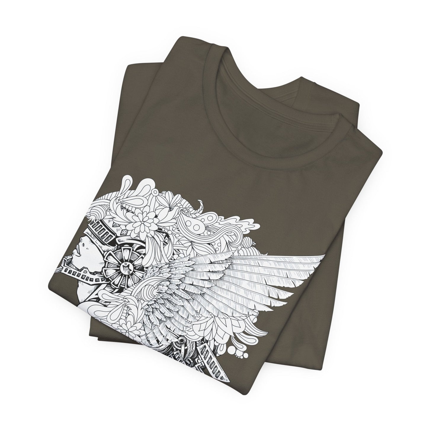 Eagle Illustration Graphic Unisex Cotton T-Shirt r26