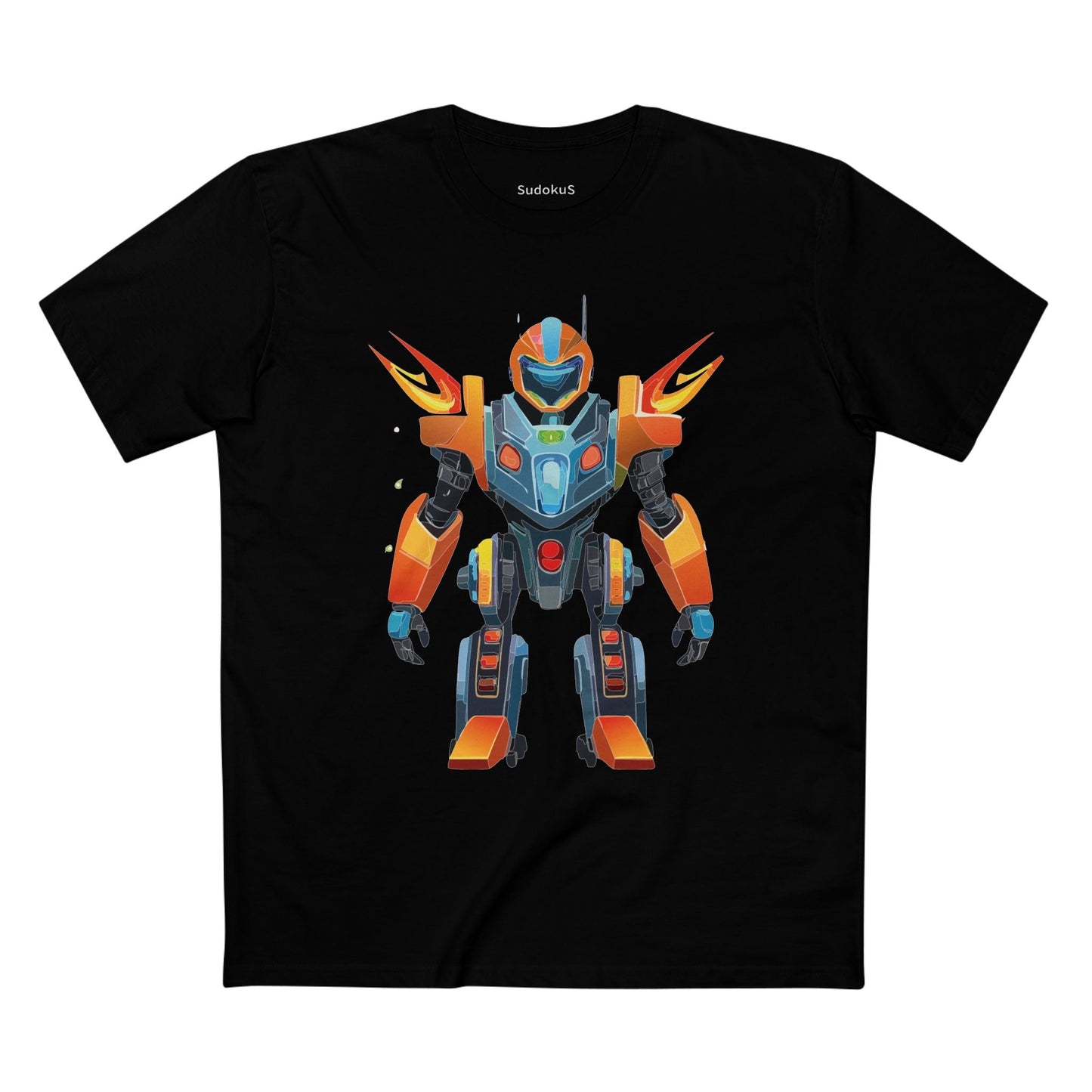 Cyborg Robot Graphic Unisex 100 Cotton Staple Tee 5