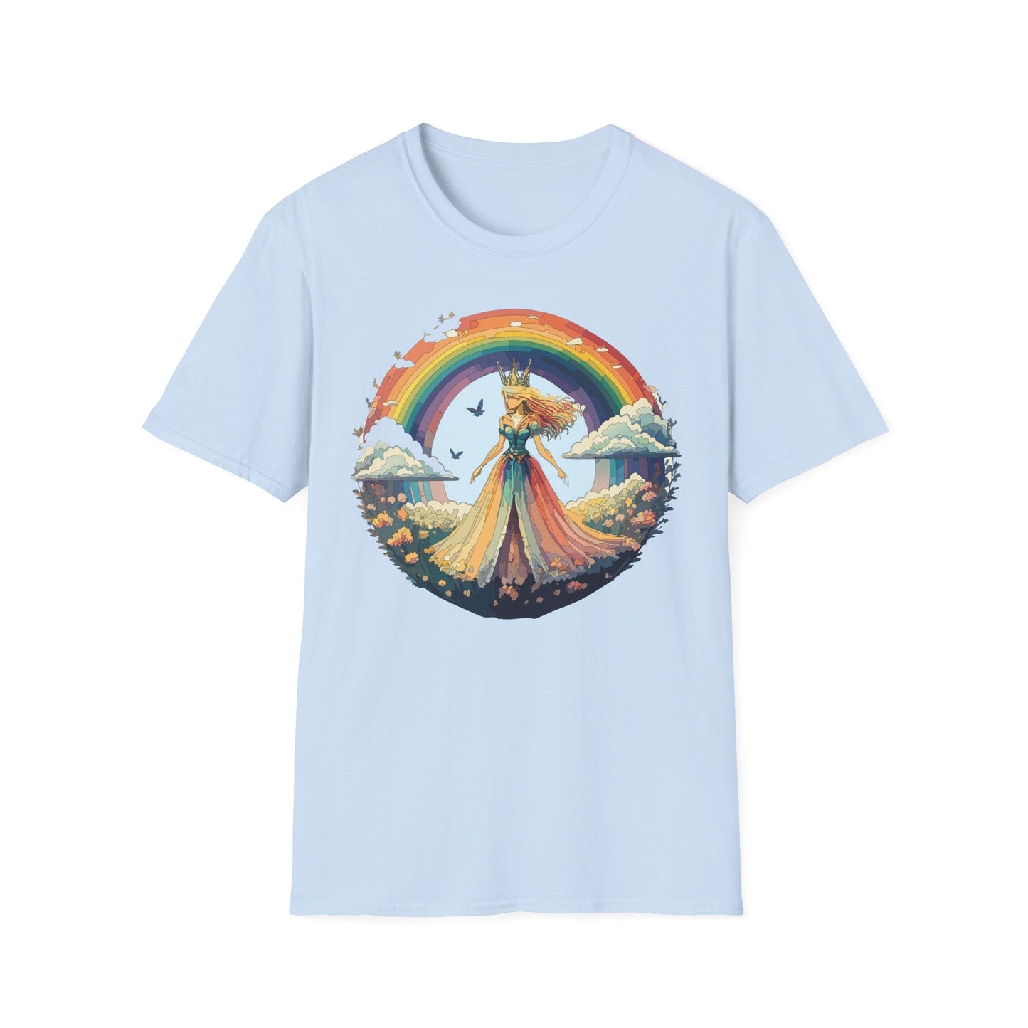Womens Graphic T Shirt Art Design Tee Softstyle 64000 Unisex Lightweight Cotton Fabric