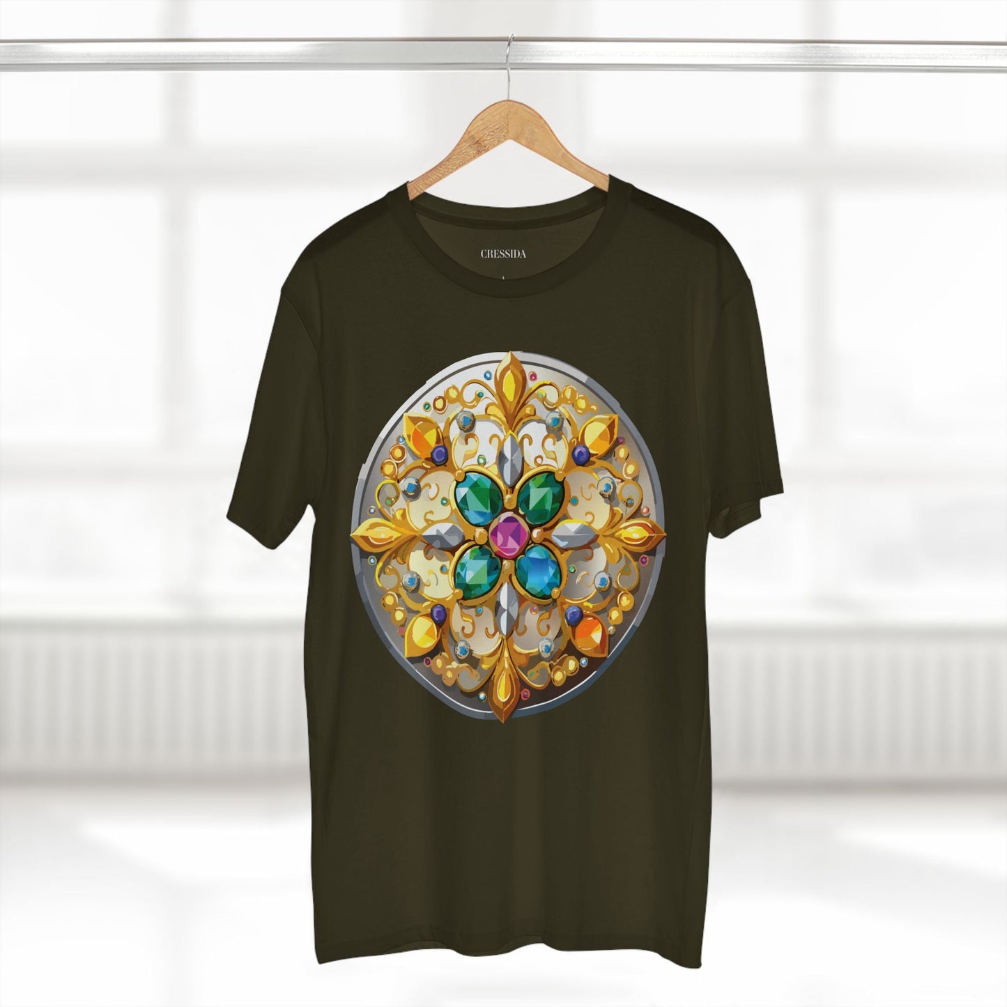 Medallion Graphic T-Shirt Unisex 100 Cotton With Gold Art Design Medal Tee 7