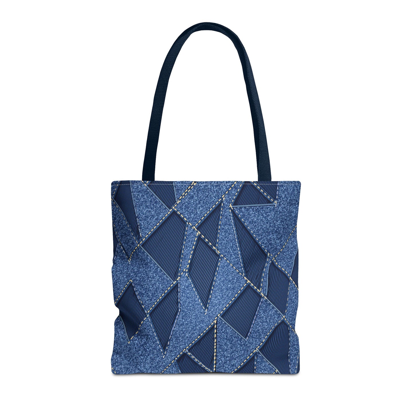 Denim Fabric Imitation Print Unisex Canvas Bag Poly Spun 3 Sizes Tote Bag 103