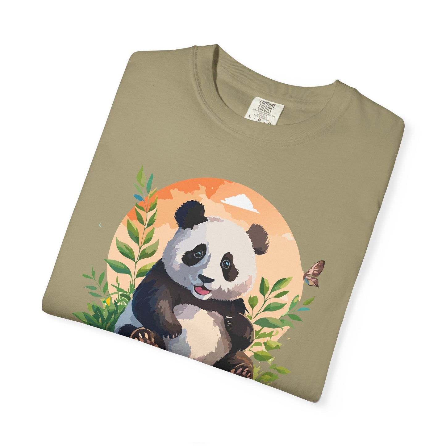 Panda Portrait Graphic T-Shirt Unisex Cotton Floral Animal Art Tee pp4