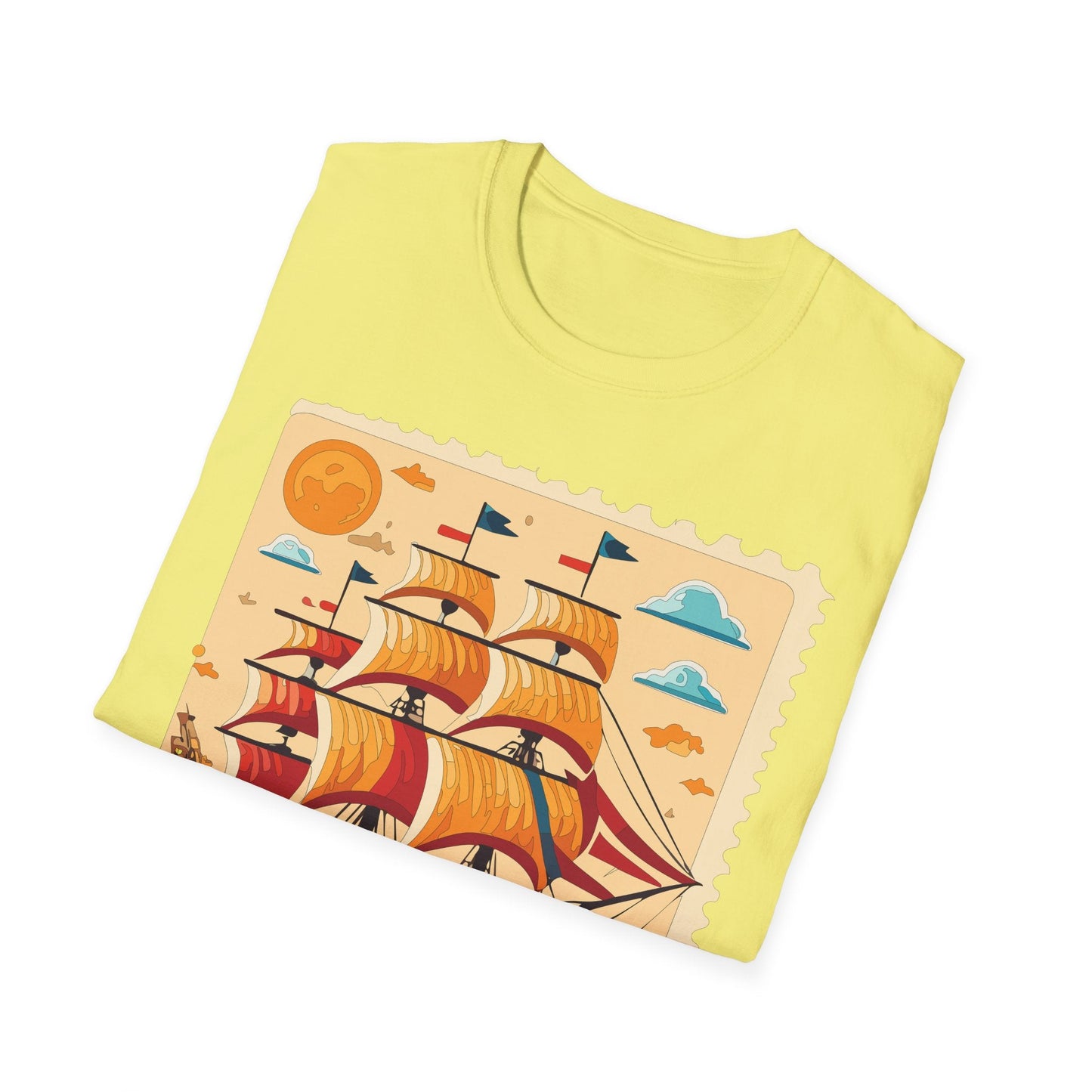 Ship T Shirts Frigate T Shirts Vessel Tee Shirt Unisex Gildan Softstyle 64000 Comfort Fit