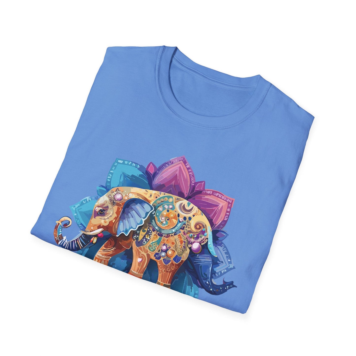 Unisex Elephant T Shirt Softstyle Gildan 64000 Cotton Tee For Animal Lovers And Collectors