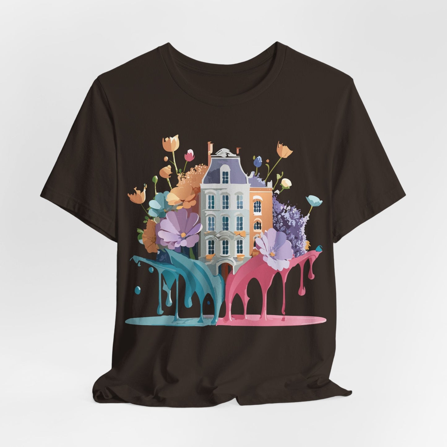 Adelpha Vintage Amsterdam Graphic Tee For Everyday Casual Wear Unisex Short Sleeve Shirt