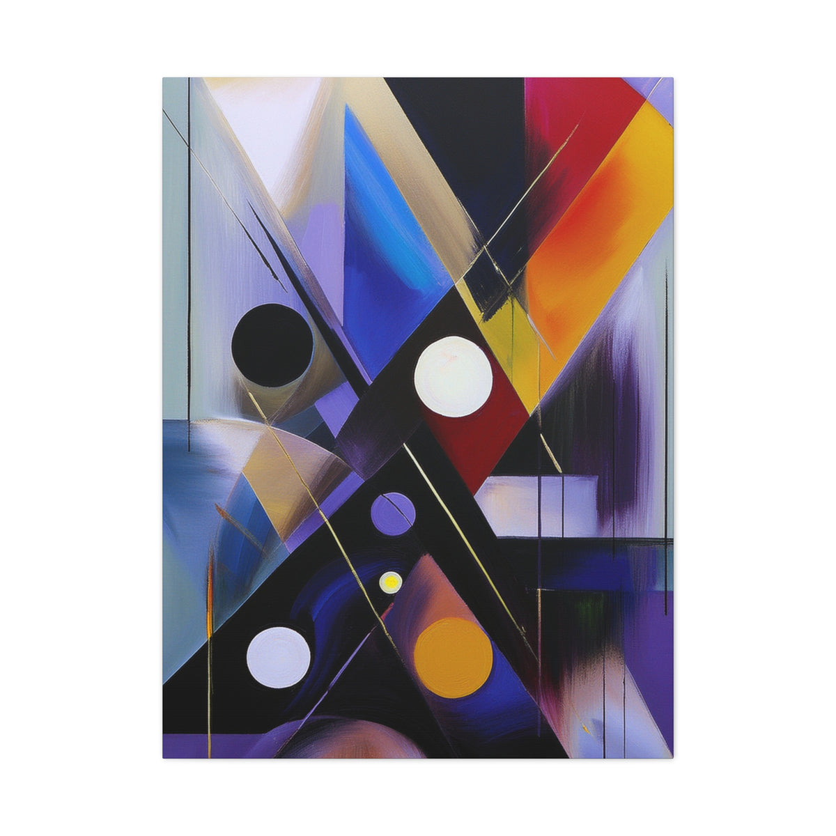 Colors Abstract Painting Print Canvas 20x24,20x30,24x30, 24x32,24x36,30x40, 32x48,36x48,40x60 Pine-Wood Inner Frame ABS-35