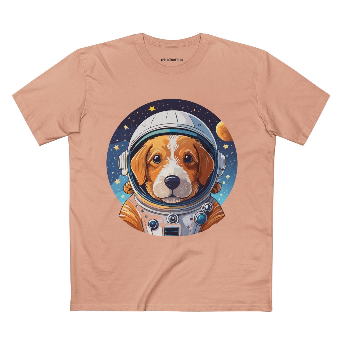 Unisex Dog Art Shirt Premium Cotton Tee With Original Retro2Nova Design From Art Collection For Everyday Comfort
