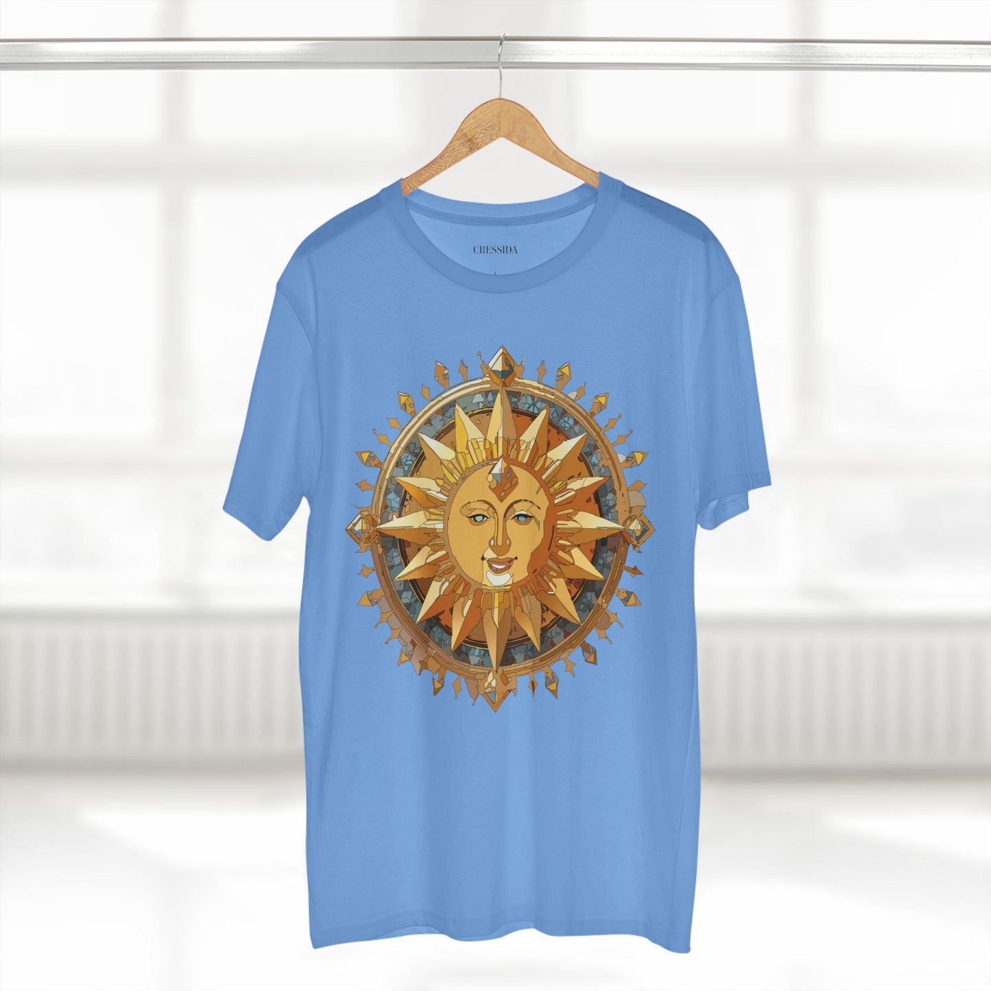 Gold Sun Graphic Unisex 100 Cotton T-Shirt with Golden Art Design 16